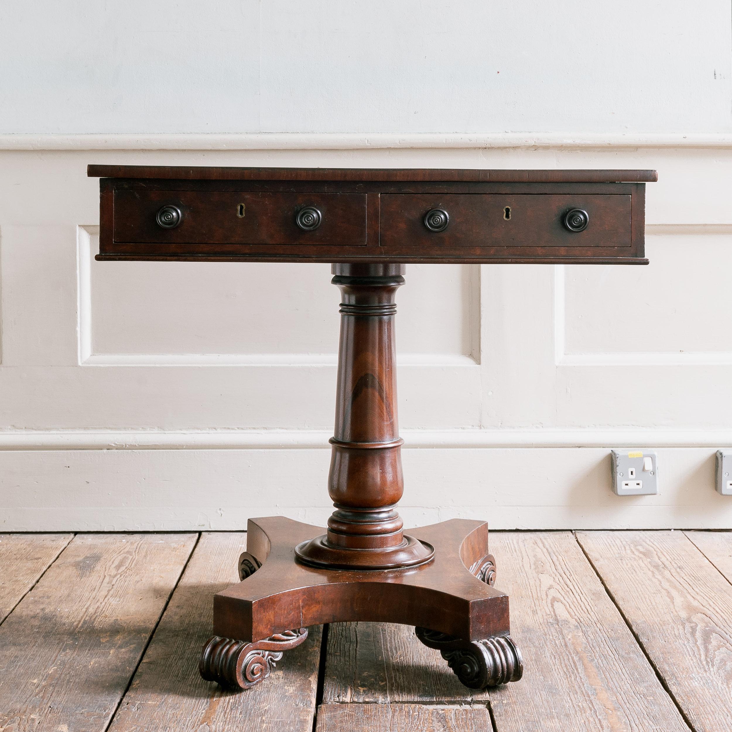 Nineteenth Century Sabicu Library Table In Good Condition For Sale In London, GB