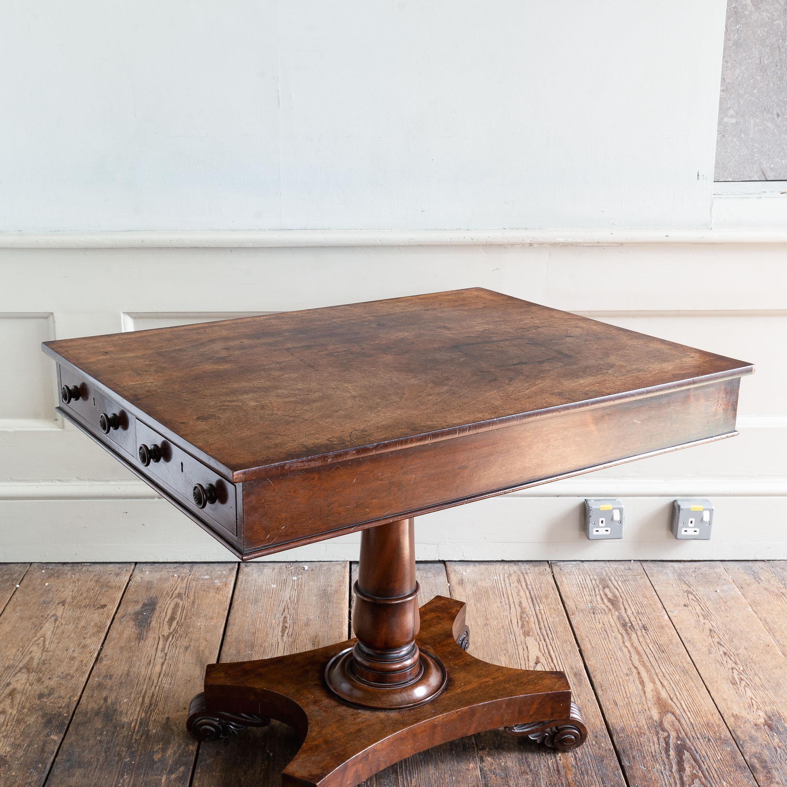 19th Century Nineteenth Century Sabicu Library Table For Sale