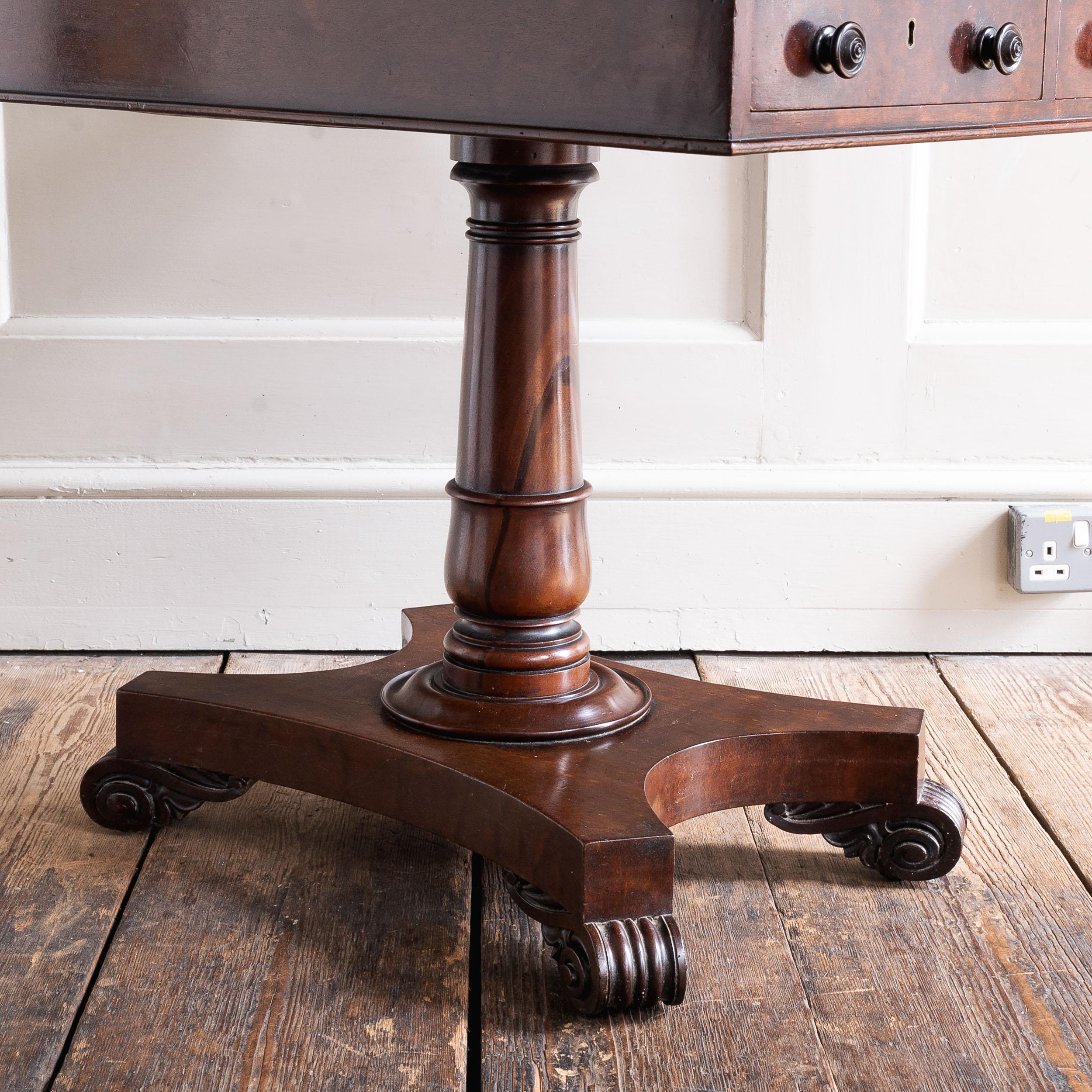 Hardwood Nineteenth Century Sabicu Library Table For Sale