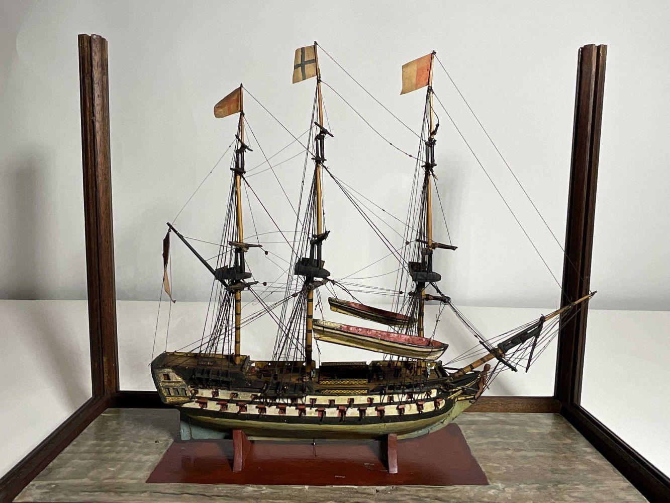 Modèle de bateau du XIXe siècle en vente 11
