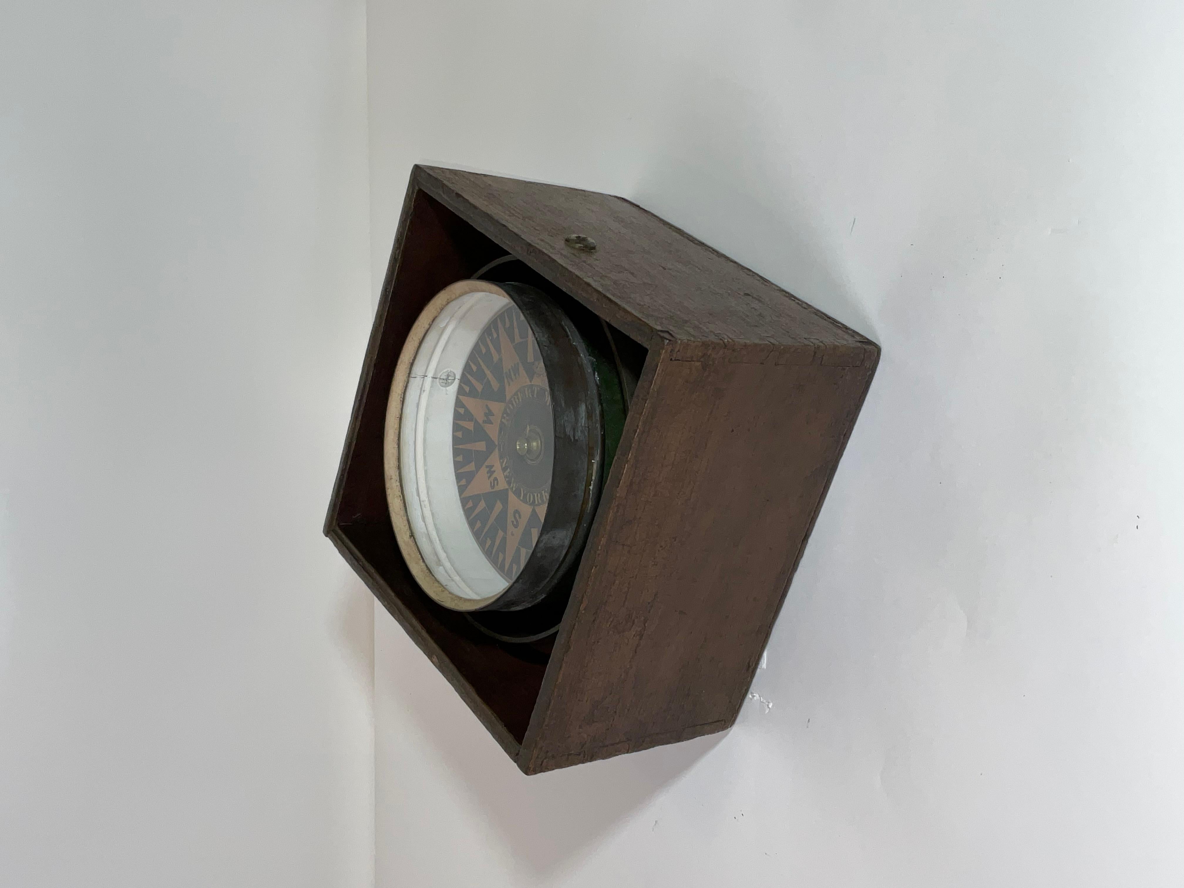 Compas de bord du XIXe siècle par The Robert Merrill Bon état - En vente à Norwell, MA