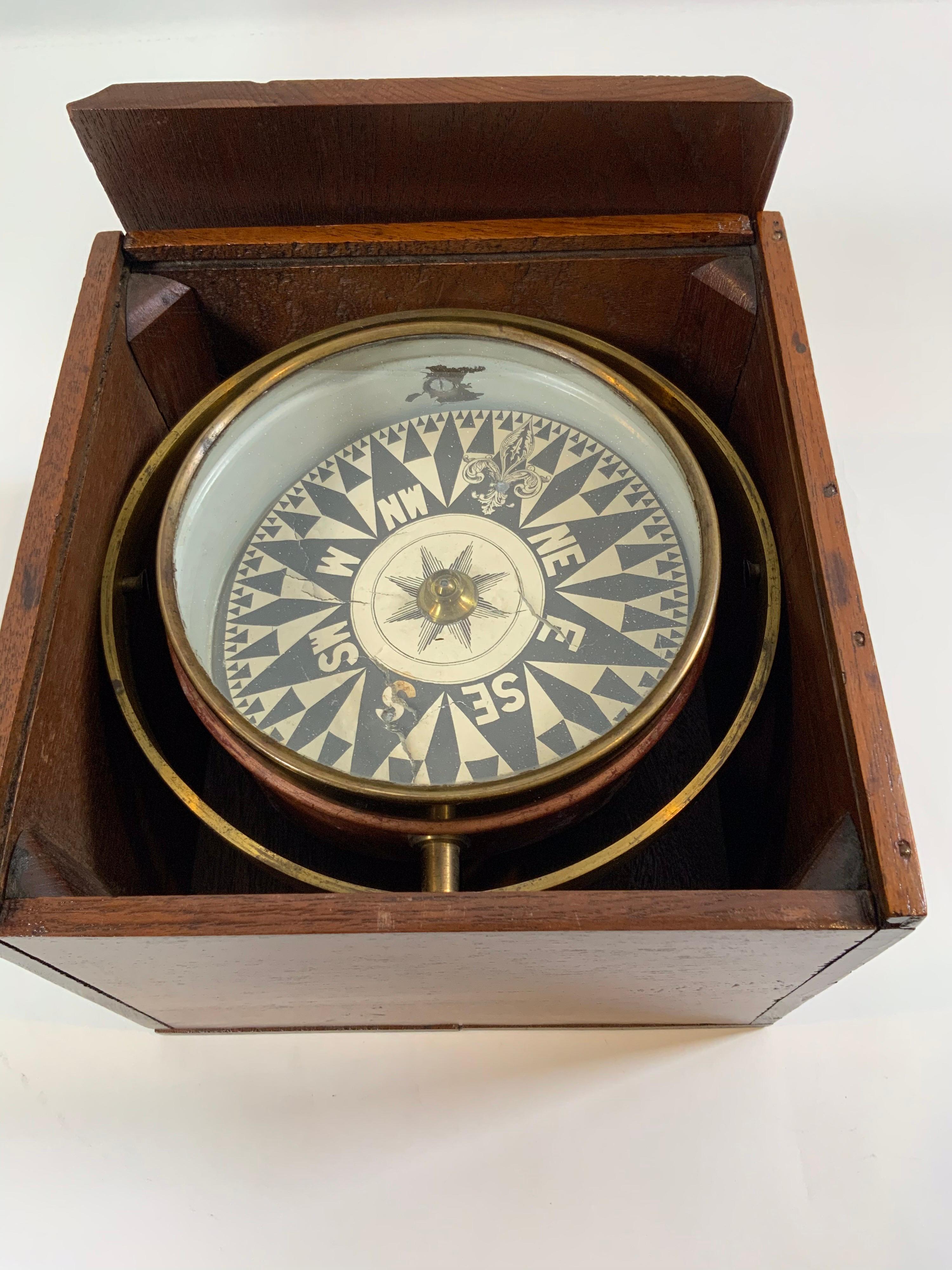 American Nineteenth Century Ship's Compass