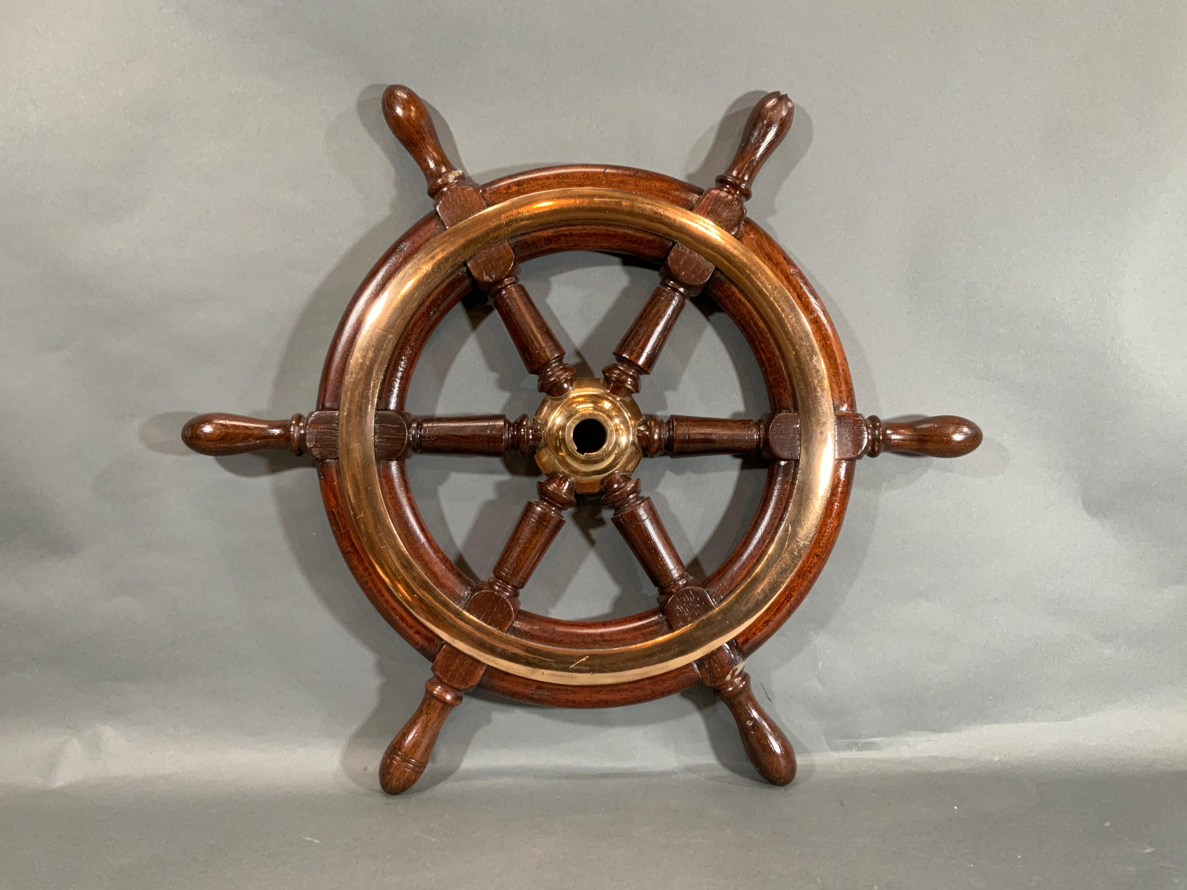 Early 20th Century Nineteenth Century Small Ship's Wheel For Sale