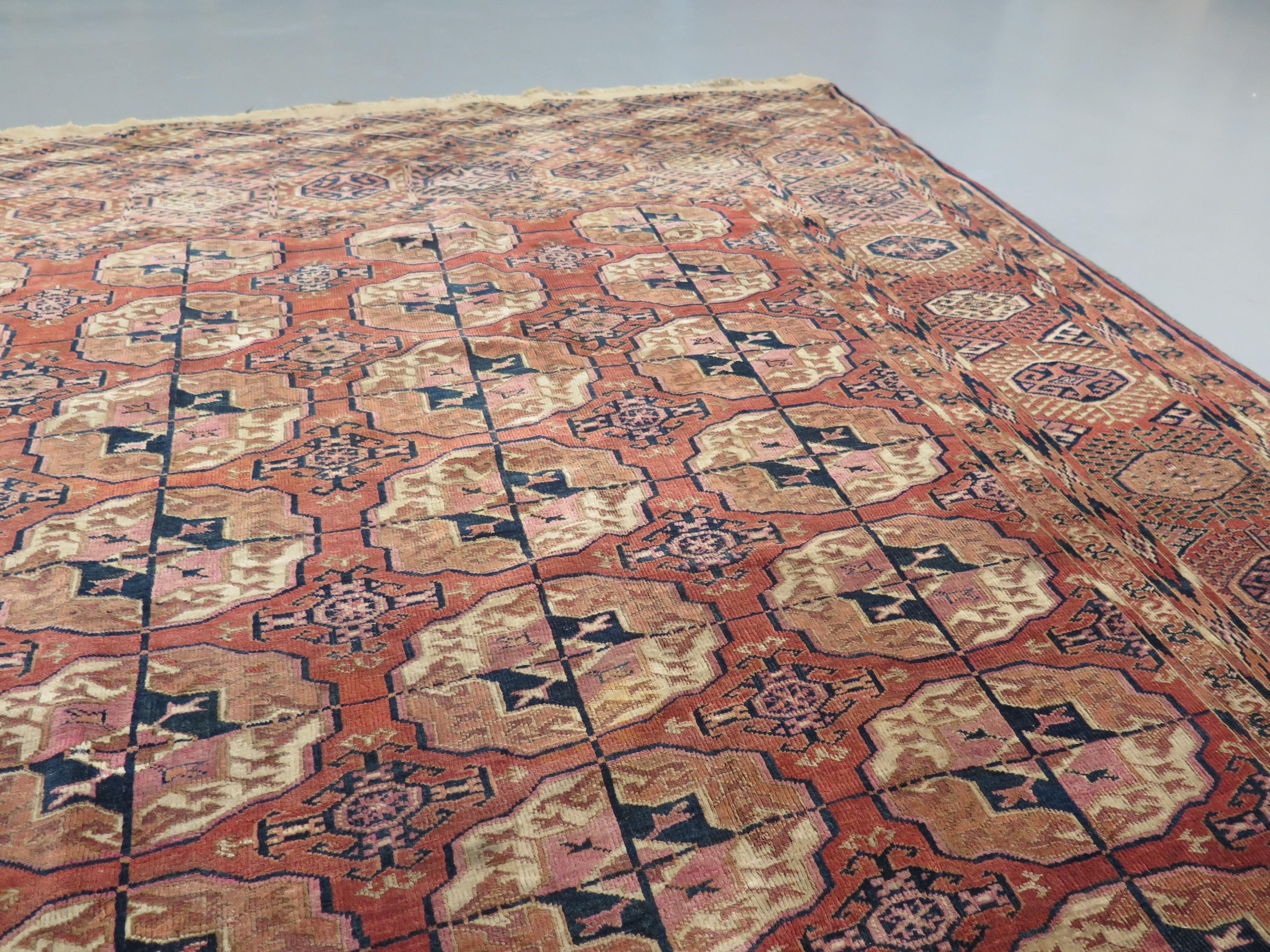 Turkmen Nineteenth Century Tekke Main Carpet For Sale