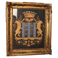 Antique Nineteenth Framed Coat of Arms