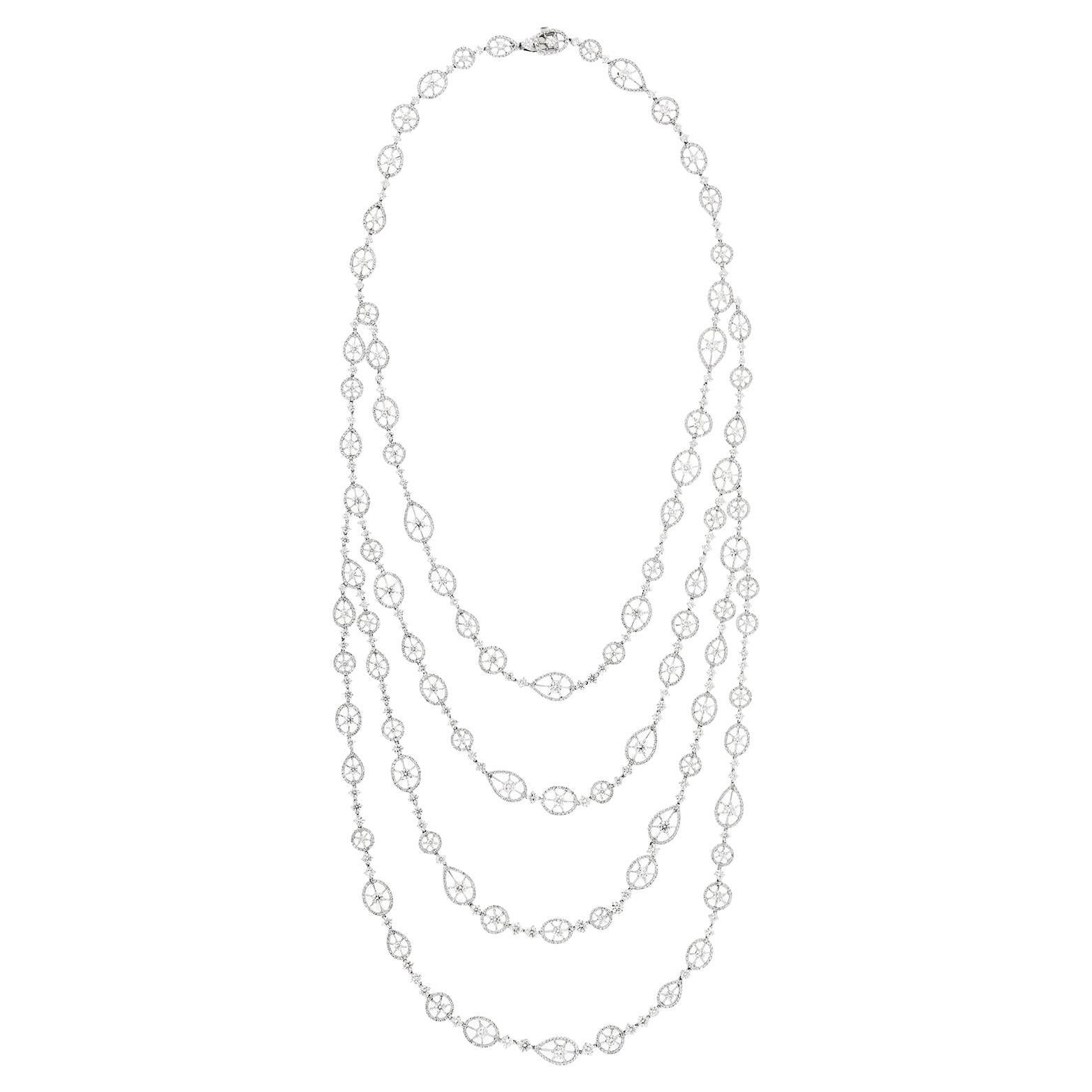 Collana italiana anni '90  30 carati di diamanti