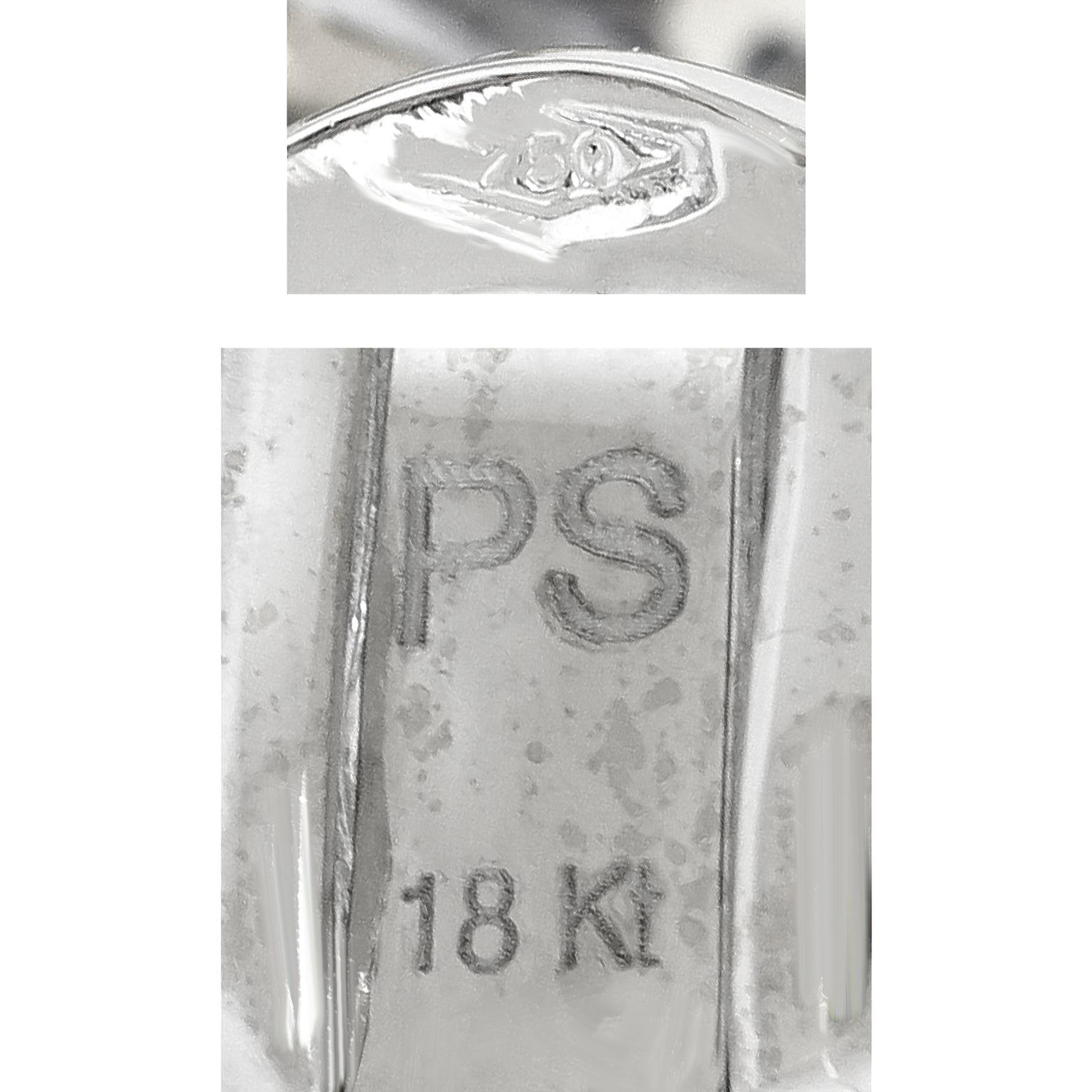 Boucles d'oreilles chandelier en saphir et diamant italien des années 90 Unisexe en vente