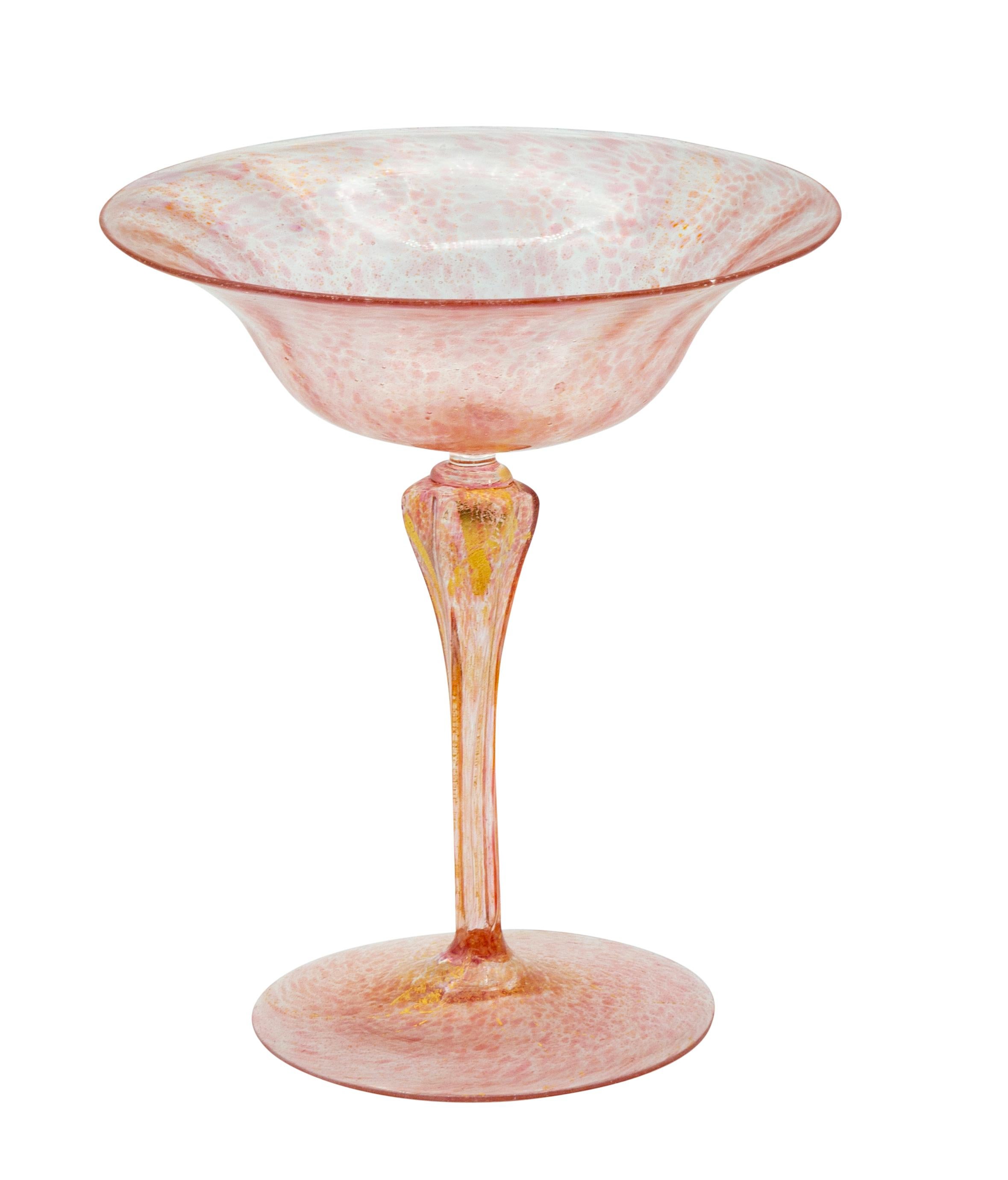 Ninety Two Pieces of Pink Venetian Glass For Sale 1