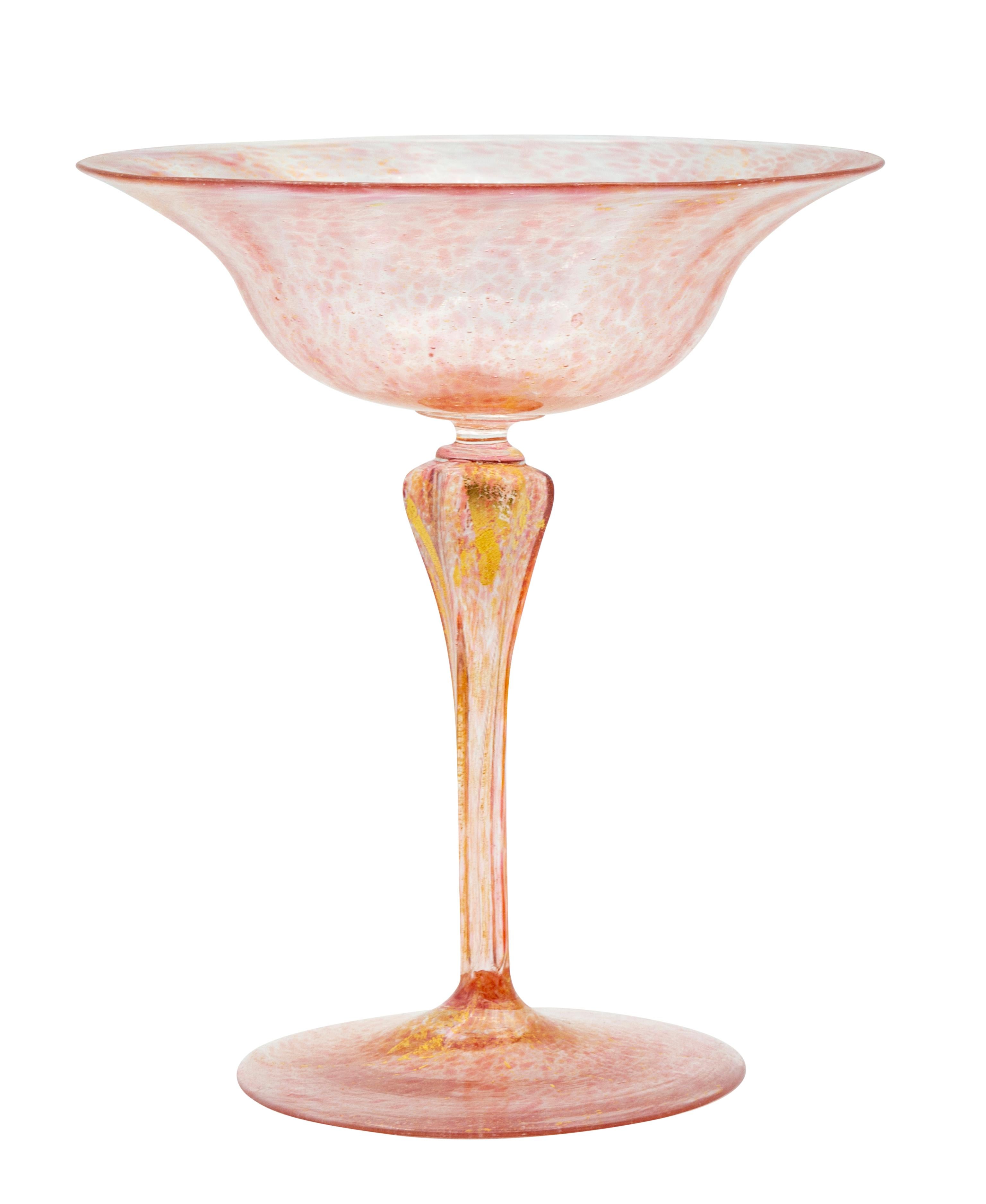 Ninety Two Pieces of Pink Venetian Glass For Sale 2