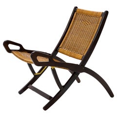 Vintage Ninfea Folding Chair by Gio Ponti for Fratelli Reguitti, Italy, 1950s