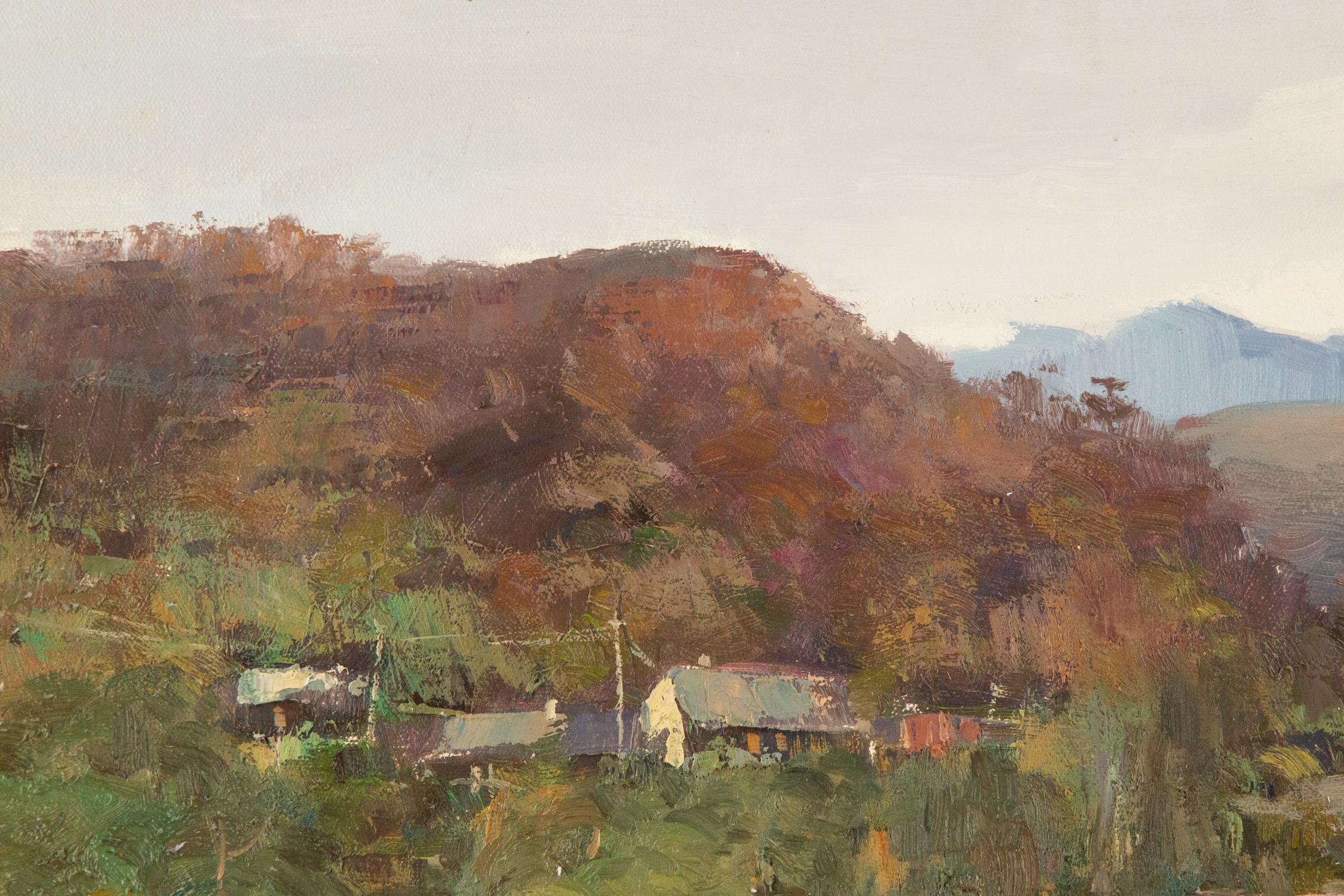 Ning Guoqiang Landscape Original Oil On Canvas 