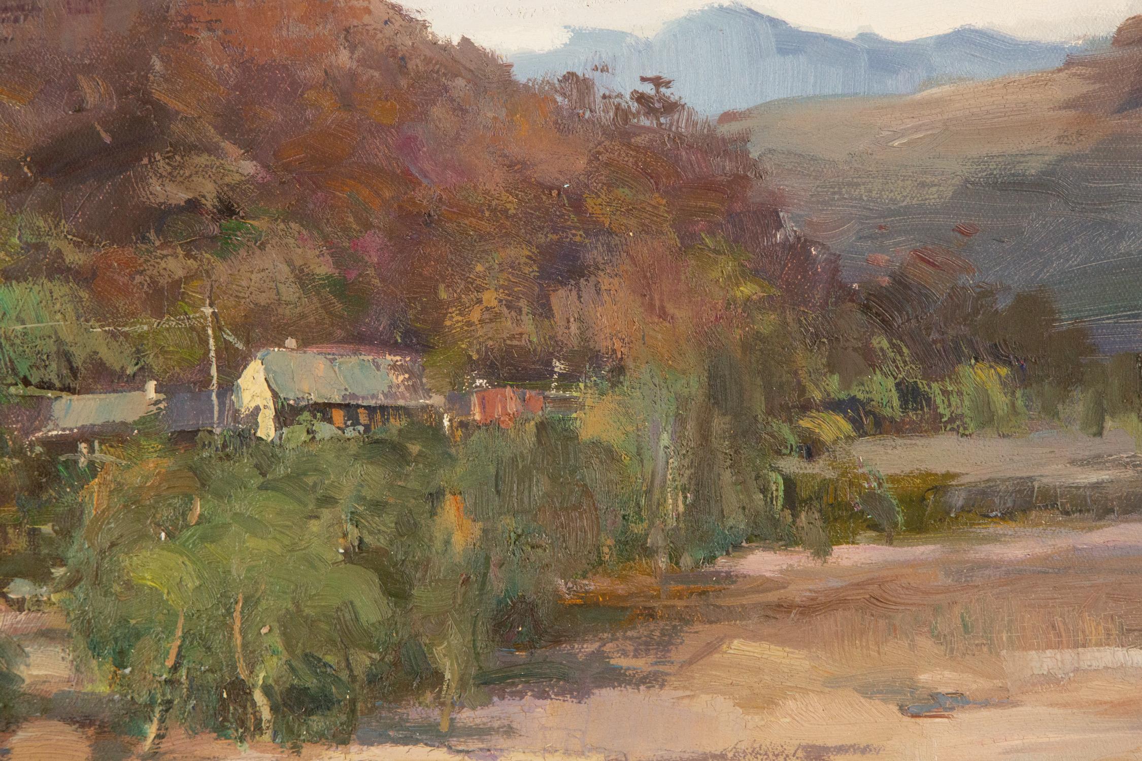 Ning Guoqiang Landscape Original Oil On Canvas 