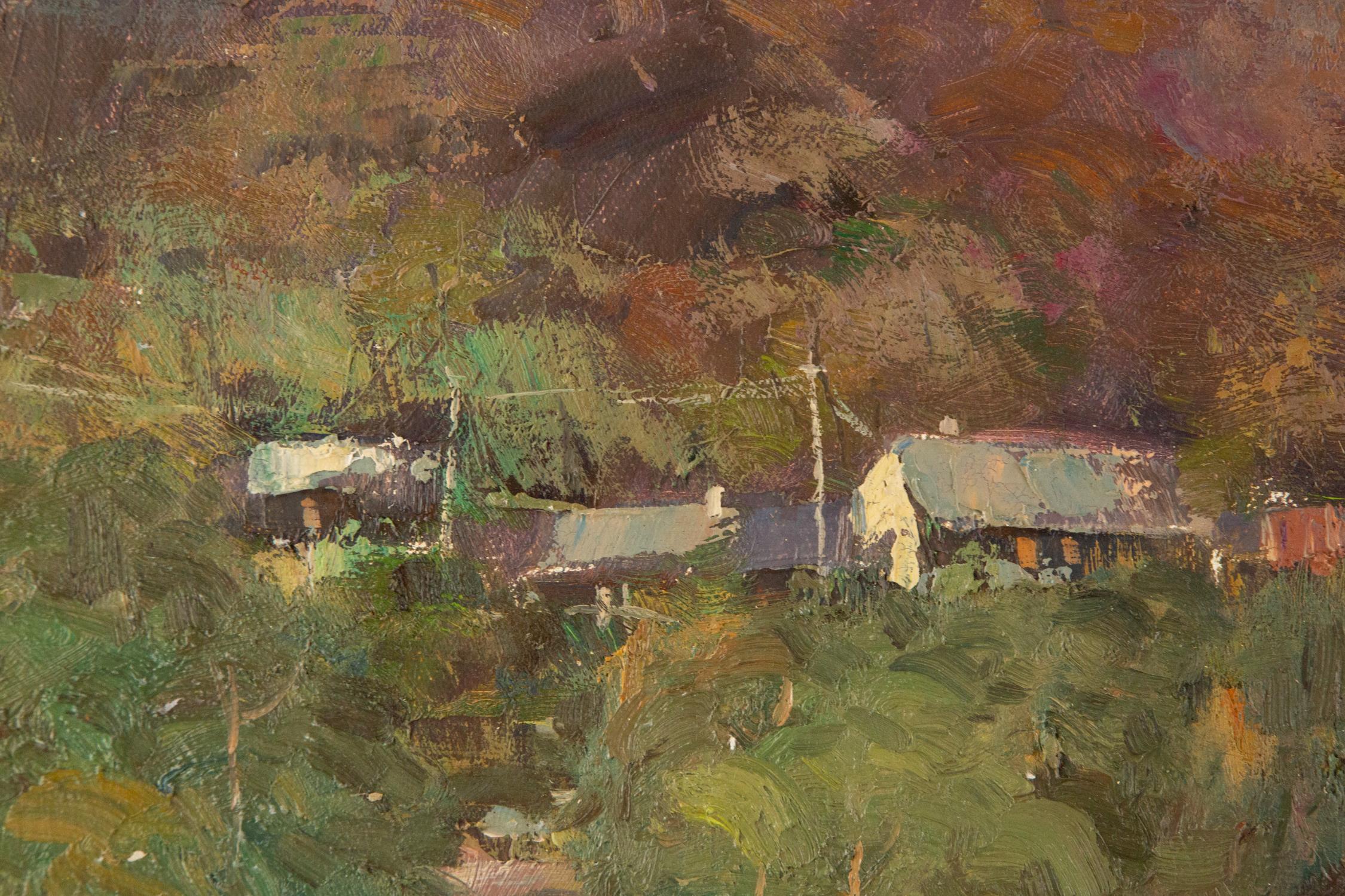 Ning Guoqiang Landscape Original Oil On Canvas 