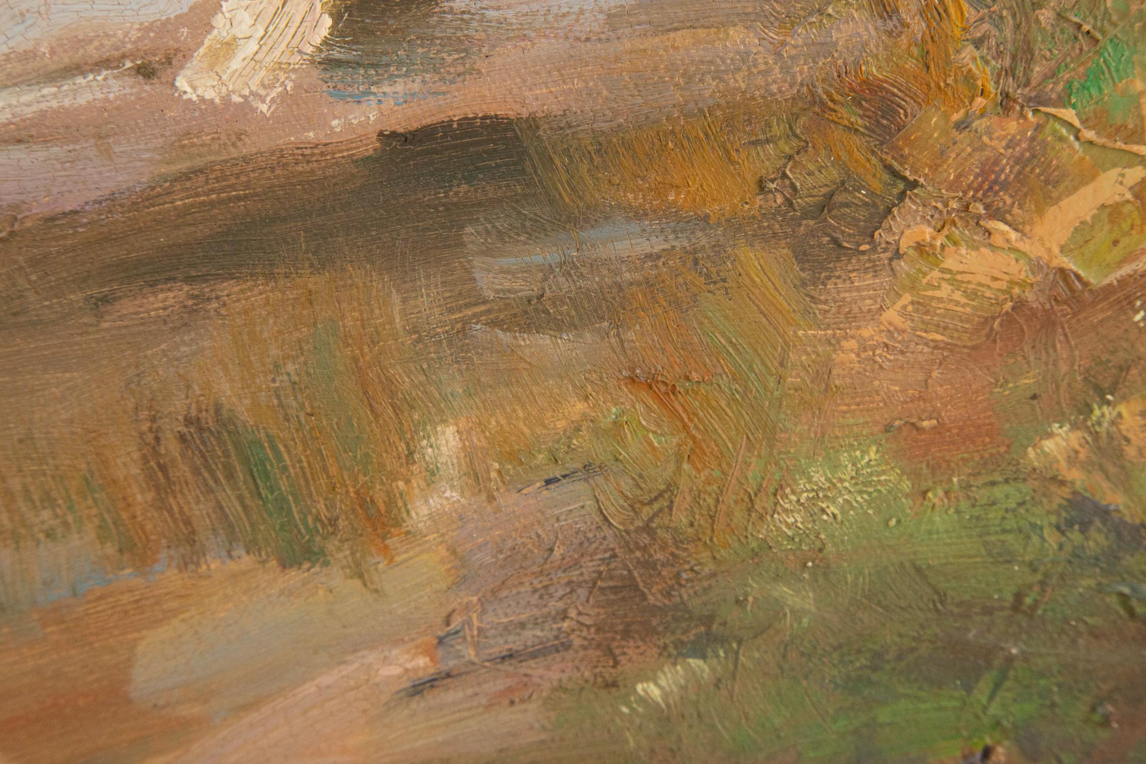 Ning Guoqiang Landscape Original Oil On Canvas 