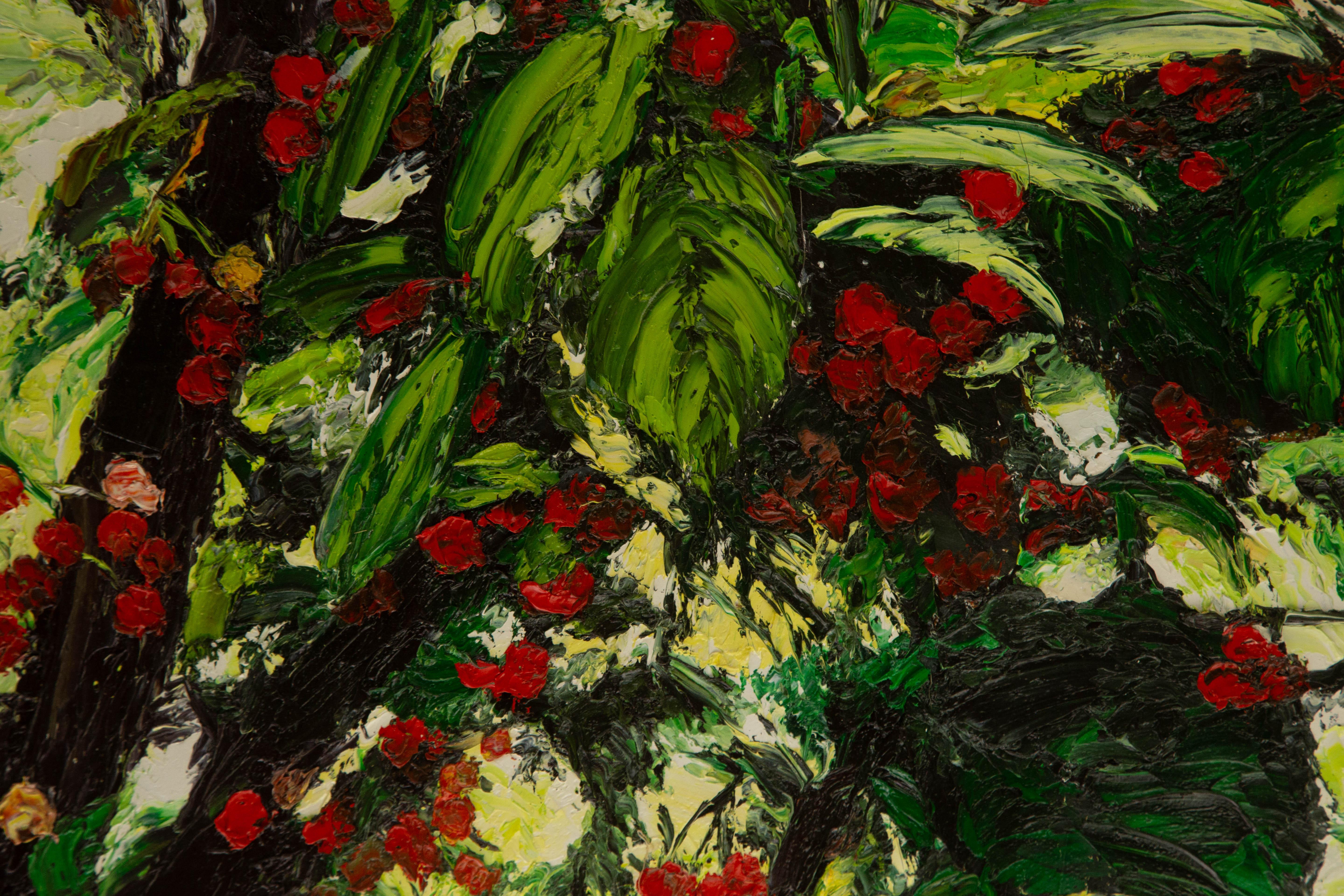 Ning Yu Landscape Original Oil On Canvas 