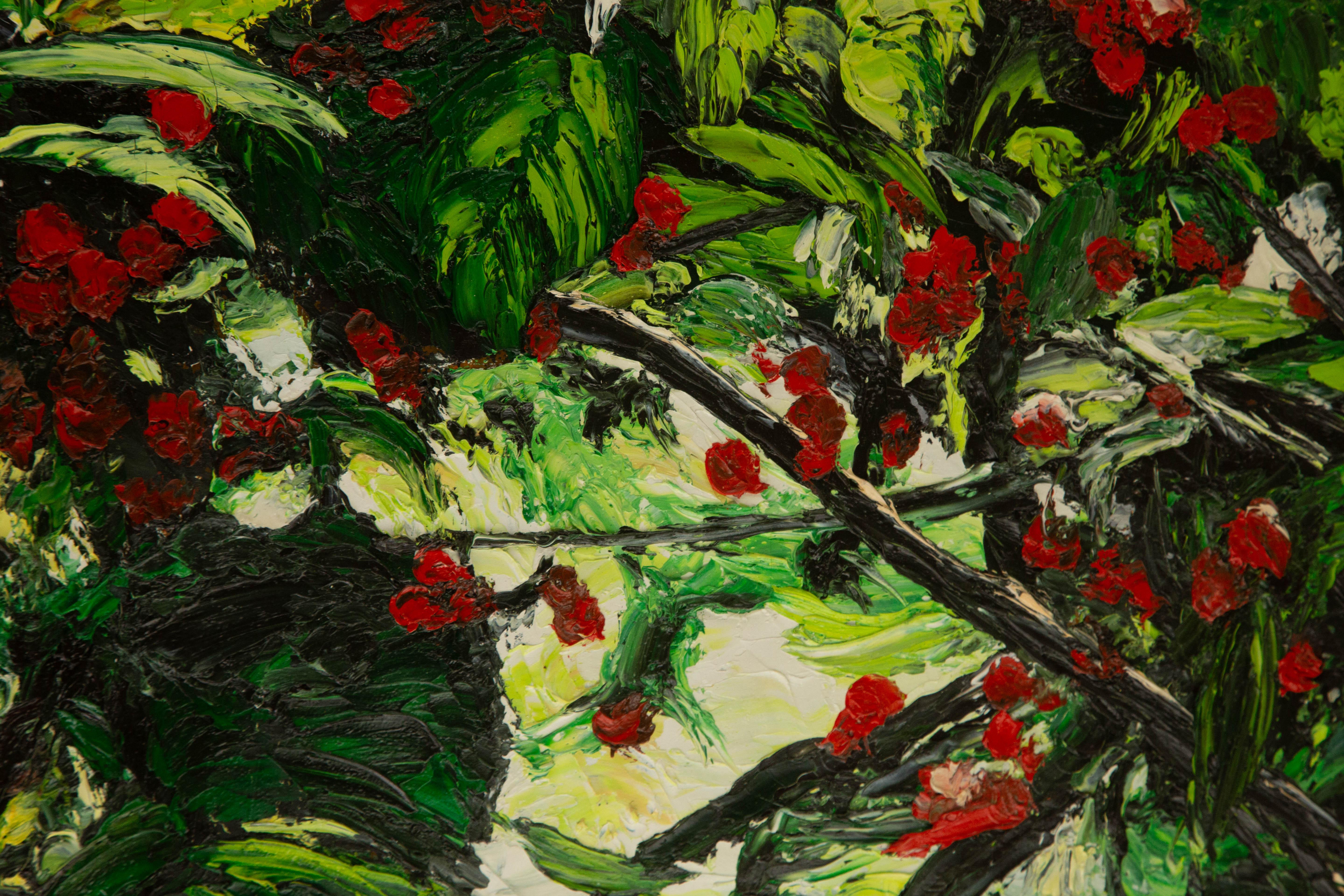 Ning Yu Landscape Original Oil On Canvas 