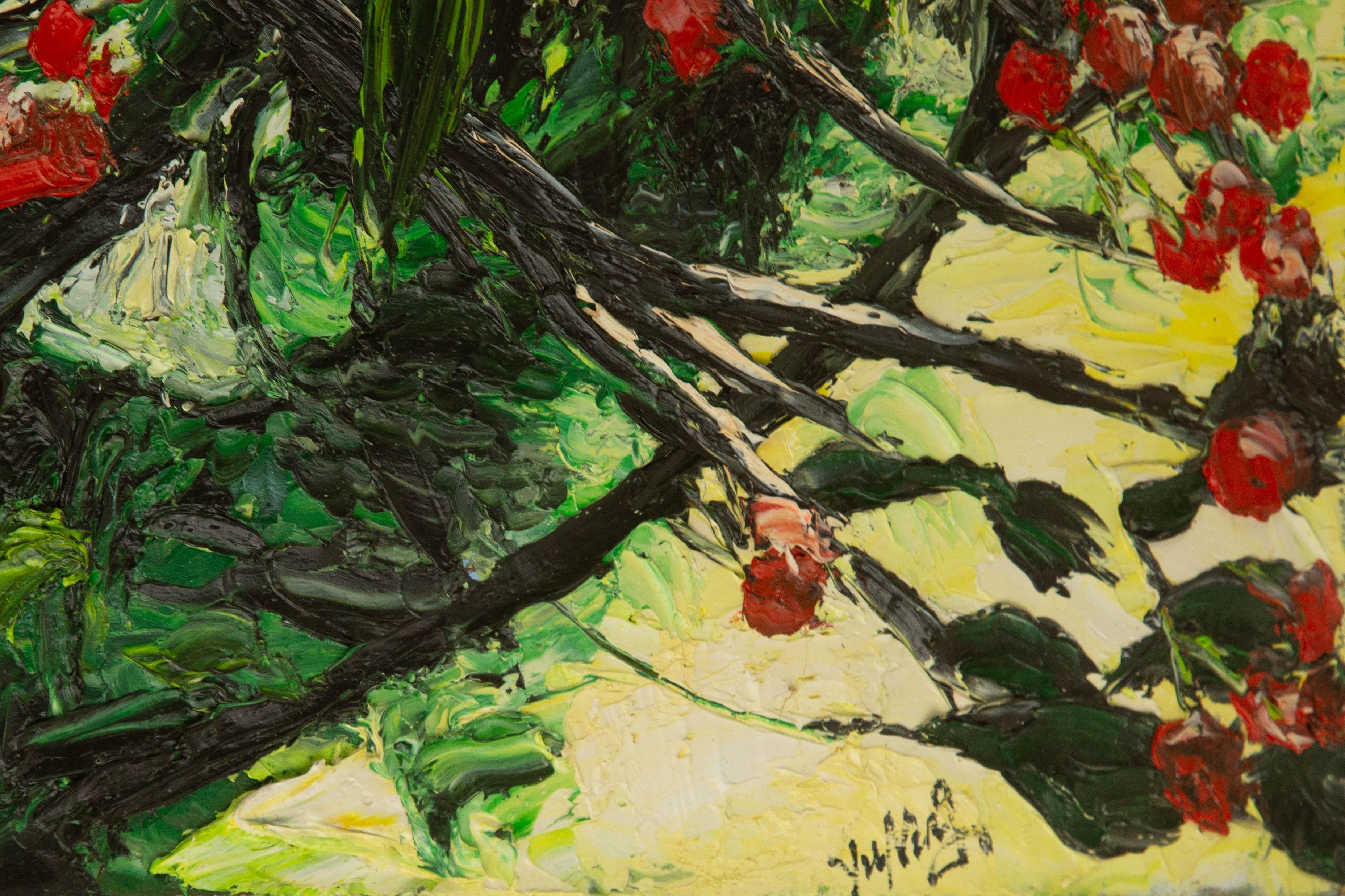 Ning Yu Landscape Original Oil On Canvas 