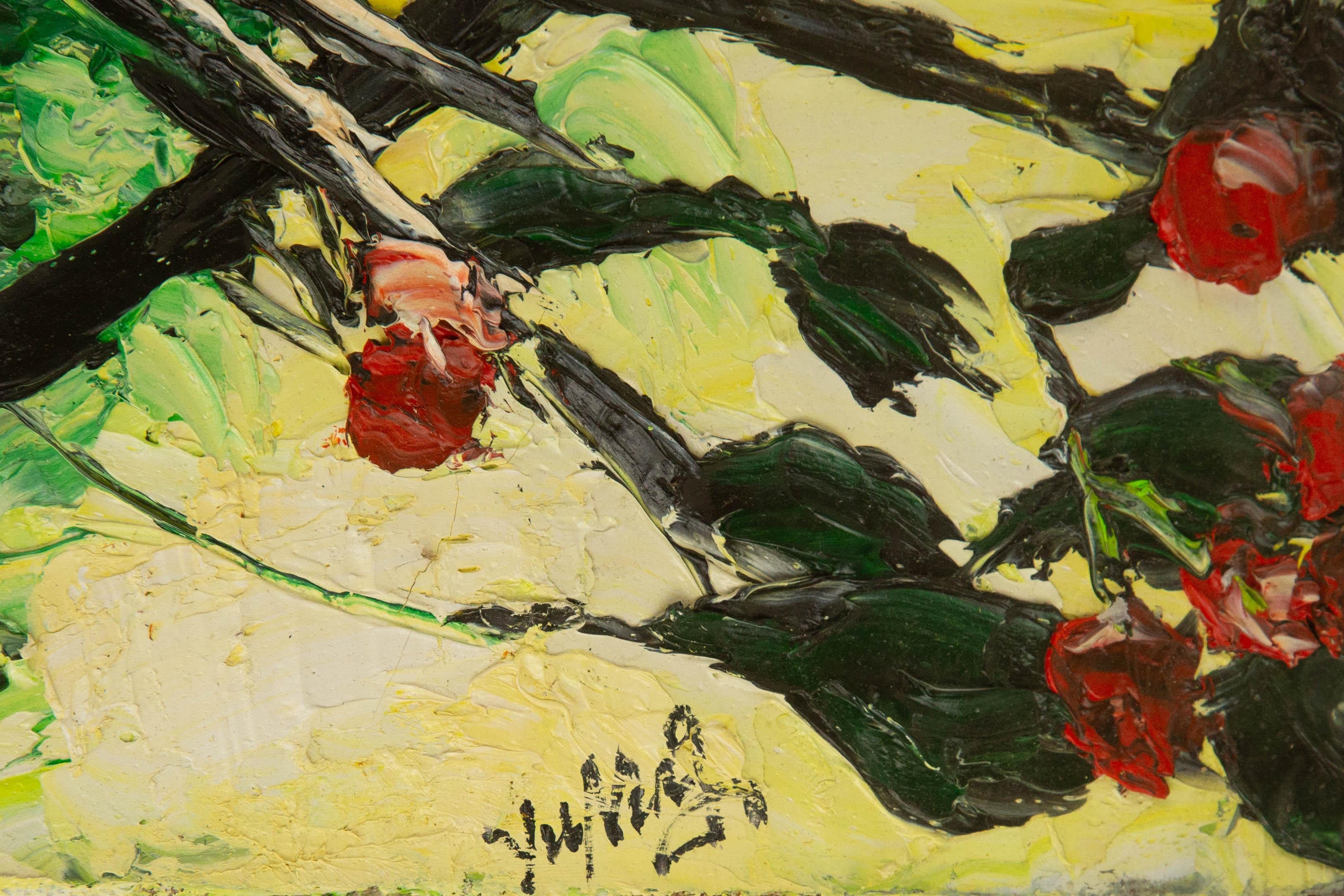 Ning Yu Landscape Original Oil On Canvas 