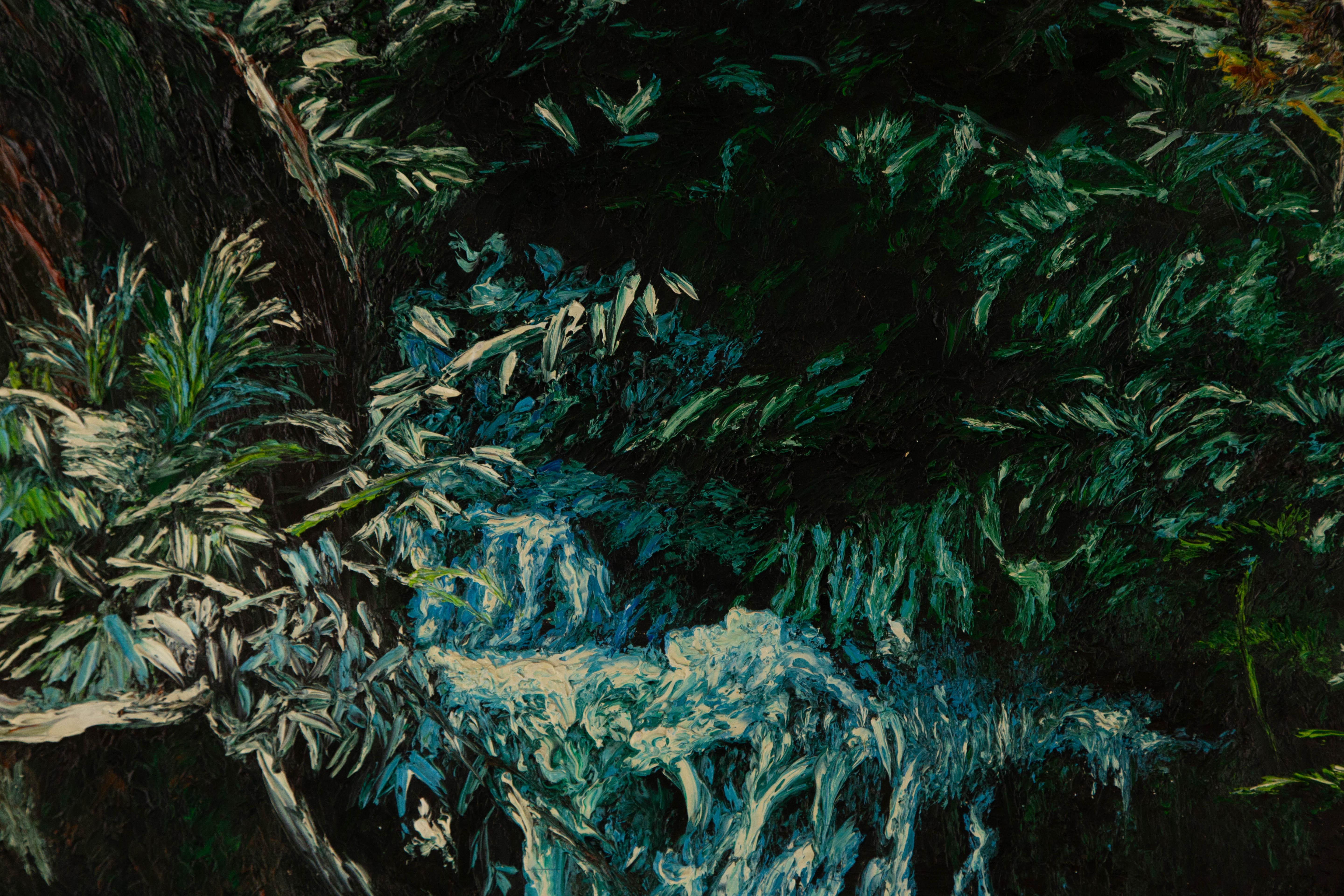 Ning Yu Landscape Original Oil On Canvas 