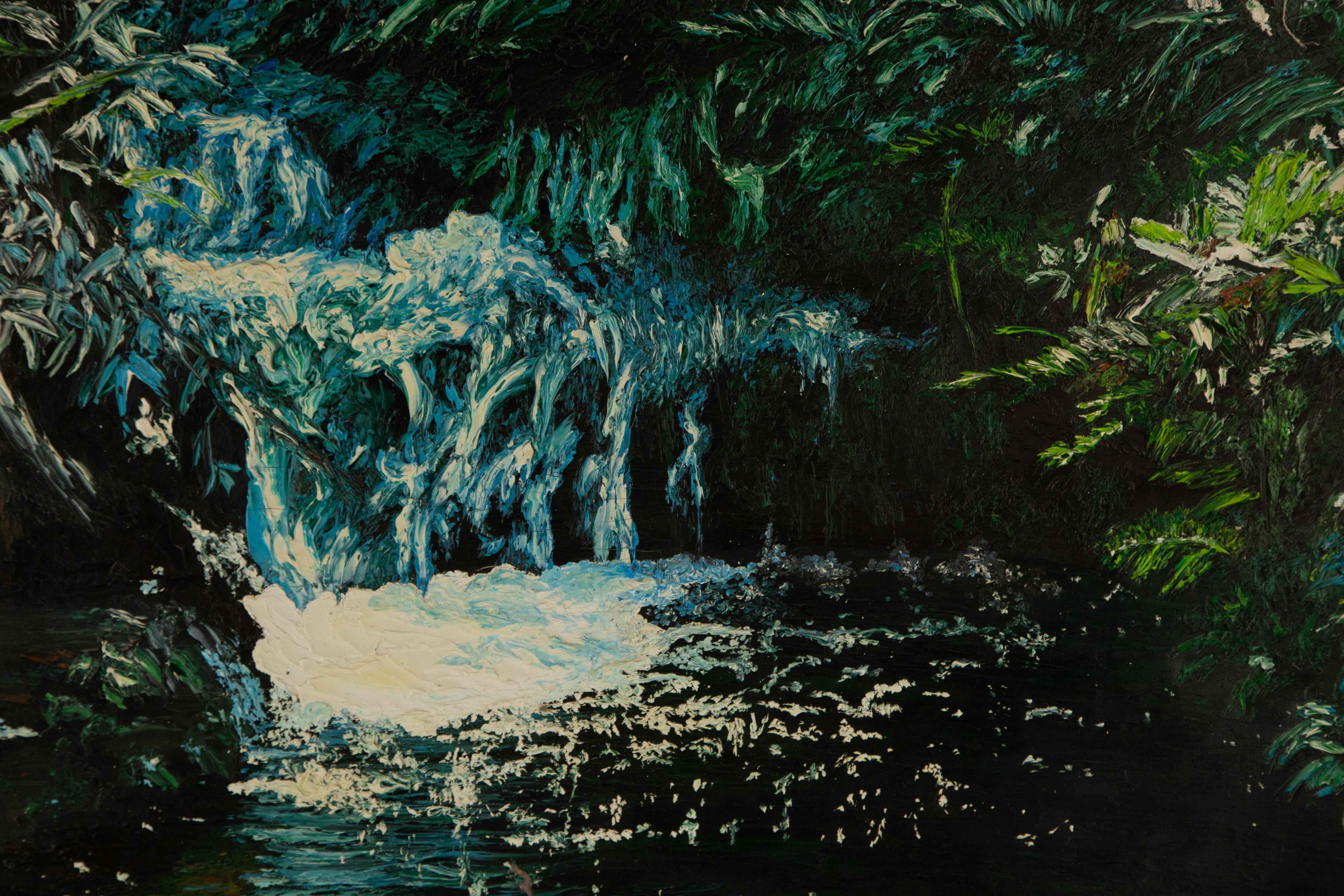 Ning Yu Landscape Original Oil On Canvas 