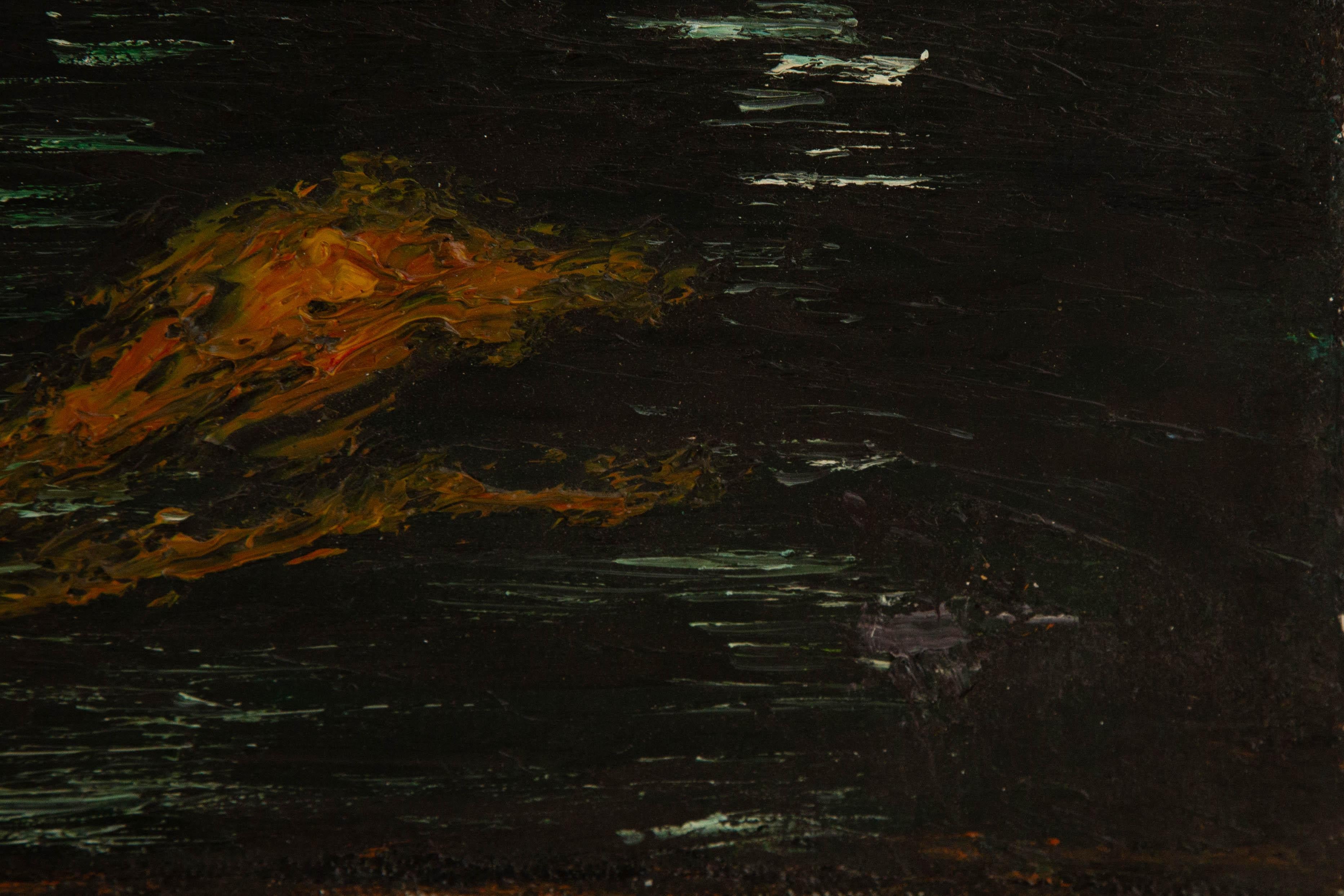 Ning Yu Landscape Original Oil On Canvas 