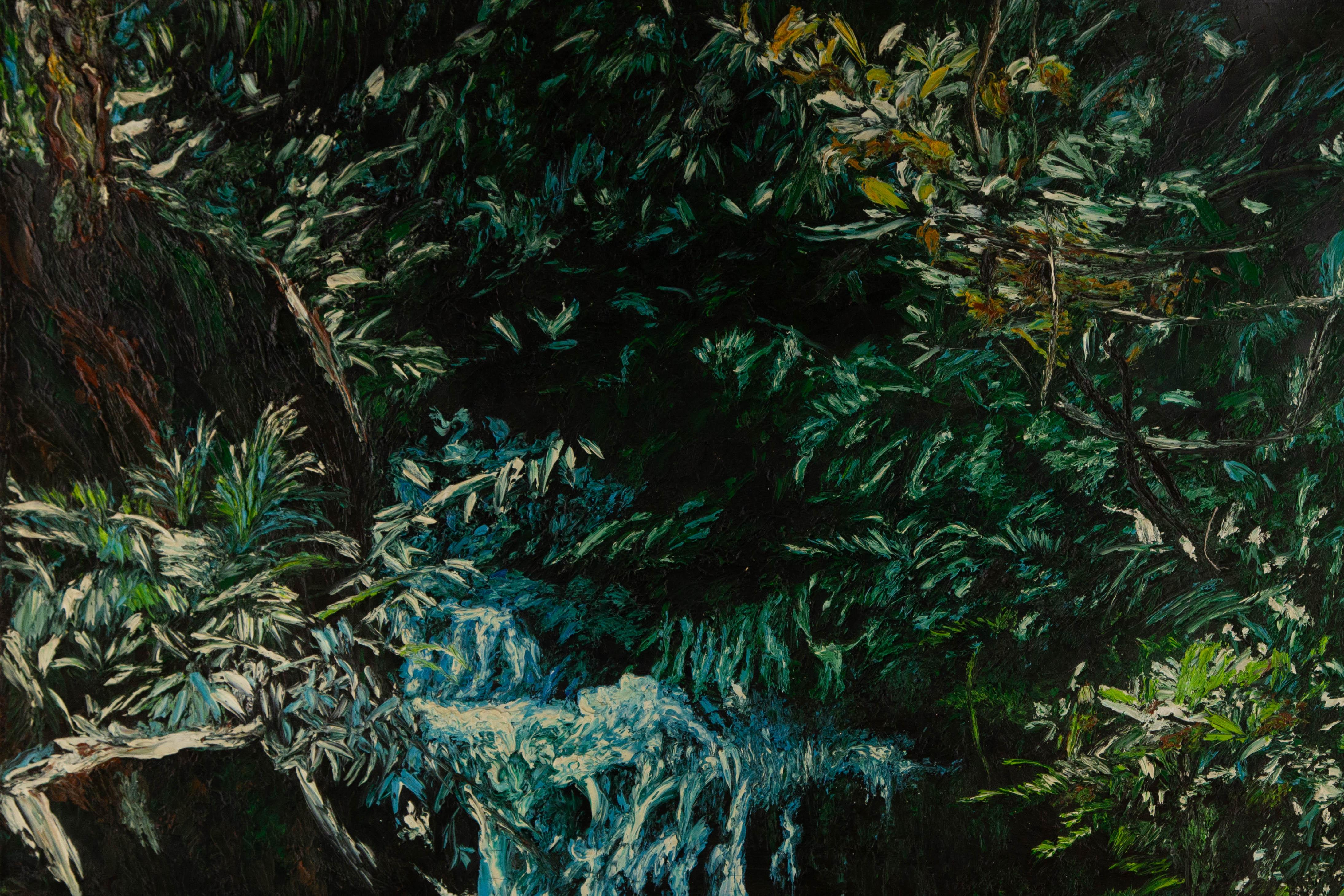 Ning Yu Landscape Original Oil On Canvas 