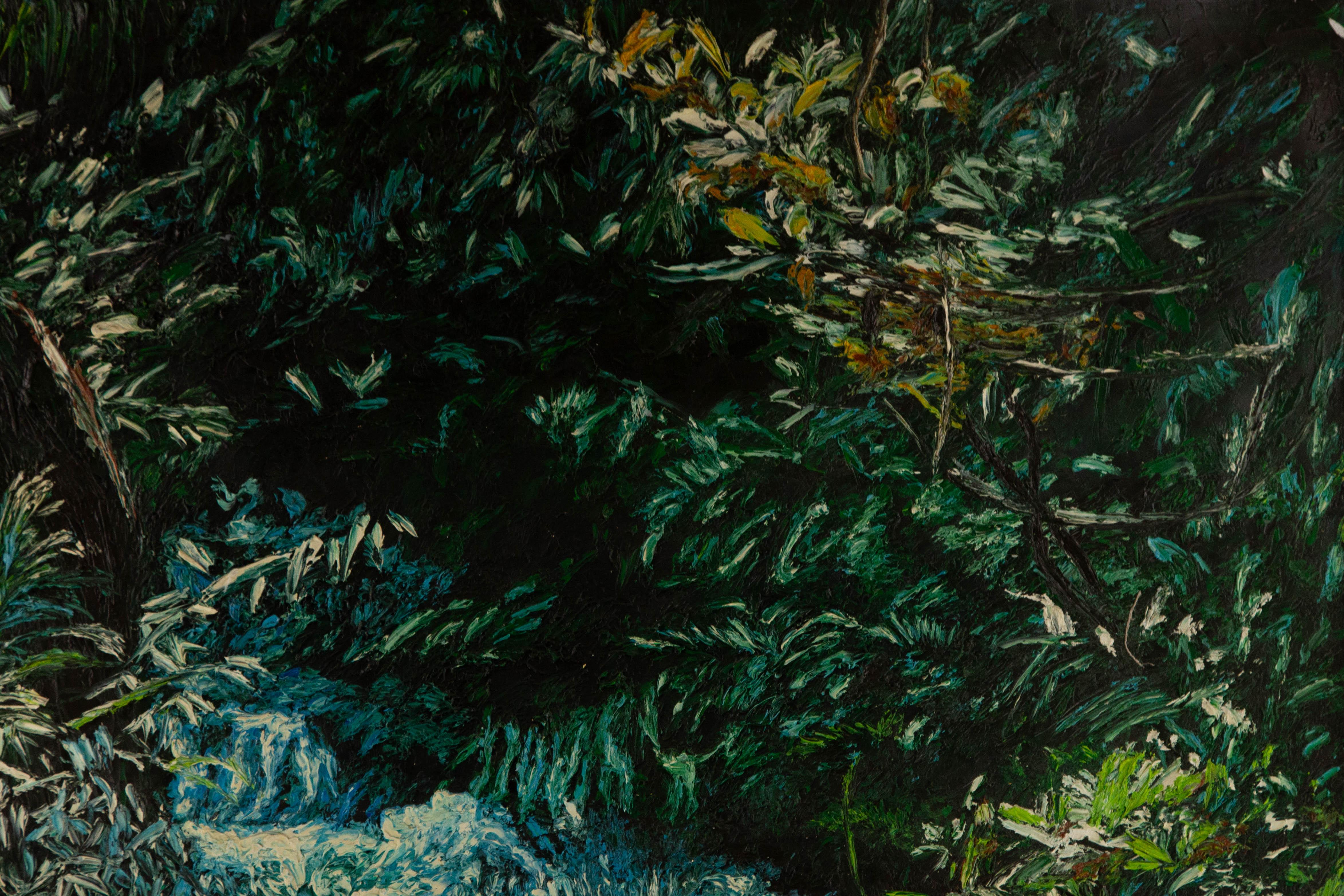 Ning Yu Landscape Original Oil On Canvas 