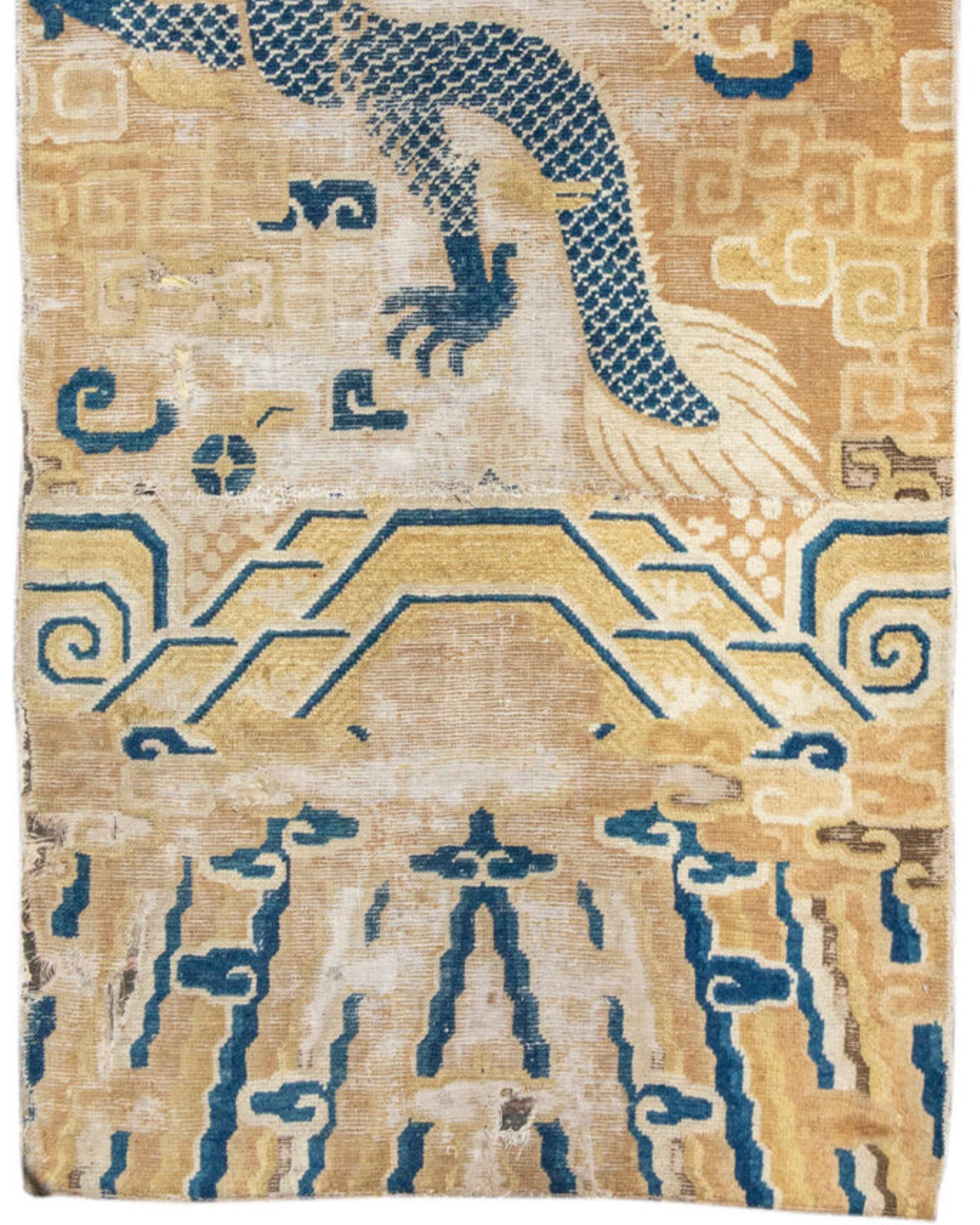 Ningxia-Säulenteppich, 2. Hälfte des 18. Jahrhunderts (Handgeknüpft) im Angebot