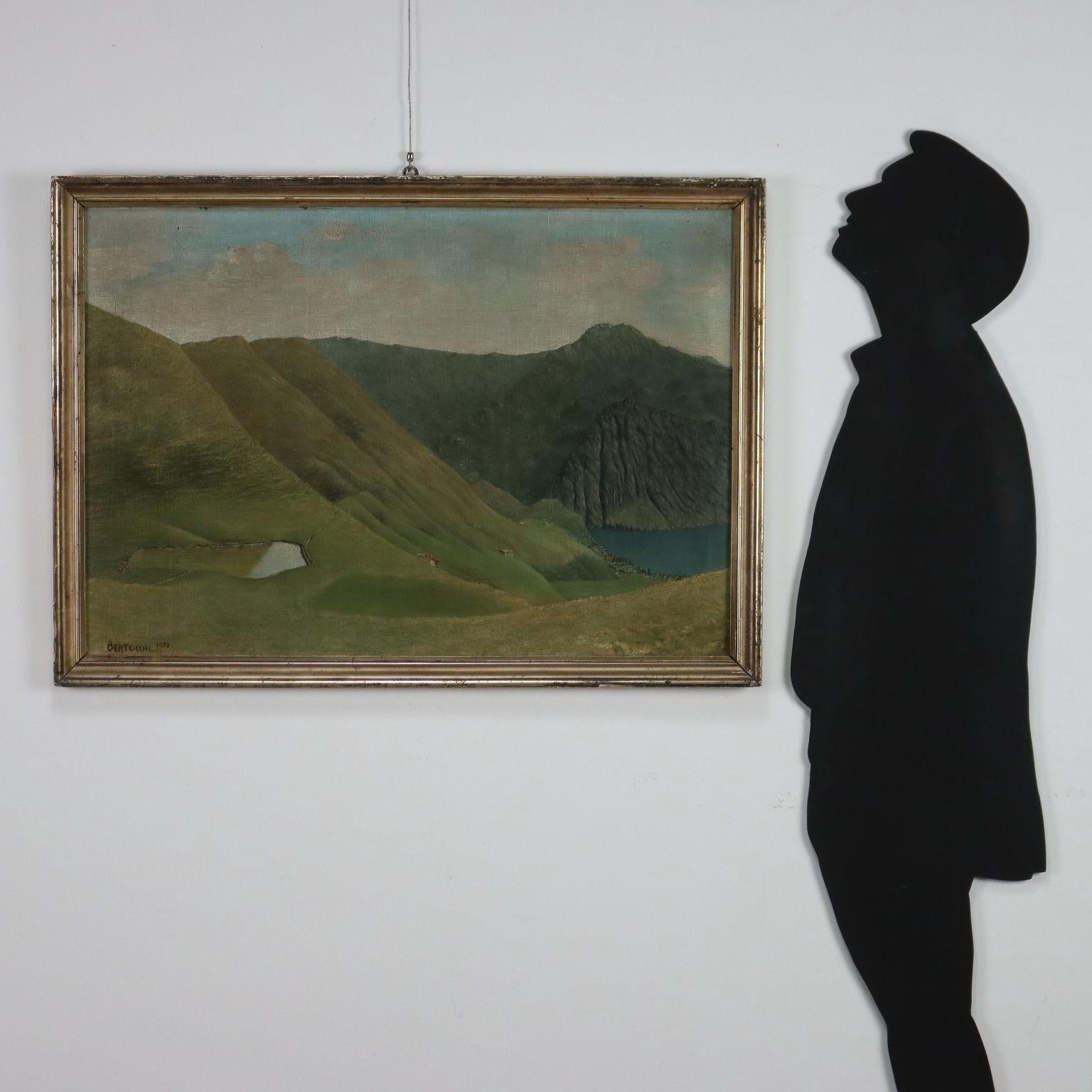 Mountain Landscape 1932 - Painting by Nino Bertocchi