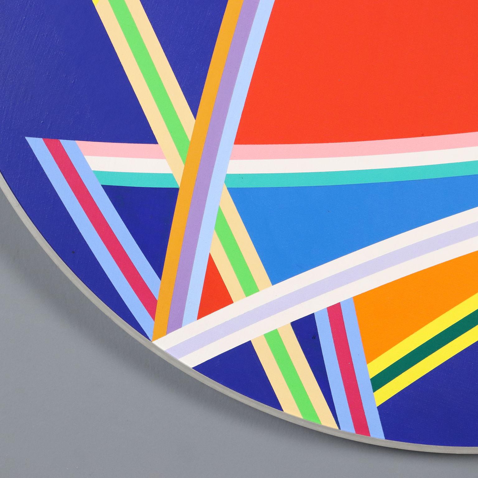 Espace Gestalt courbe 128 - Gris Abstract Painting par Nino di Salvatore