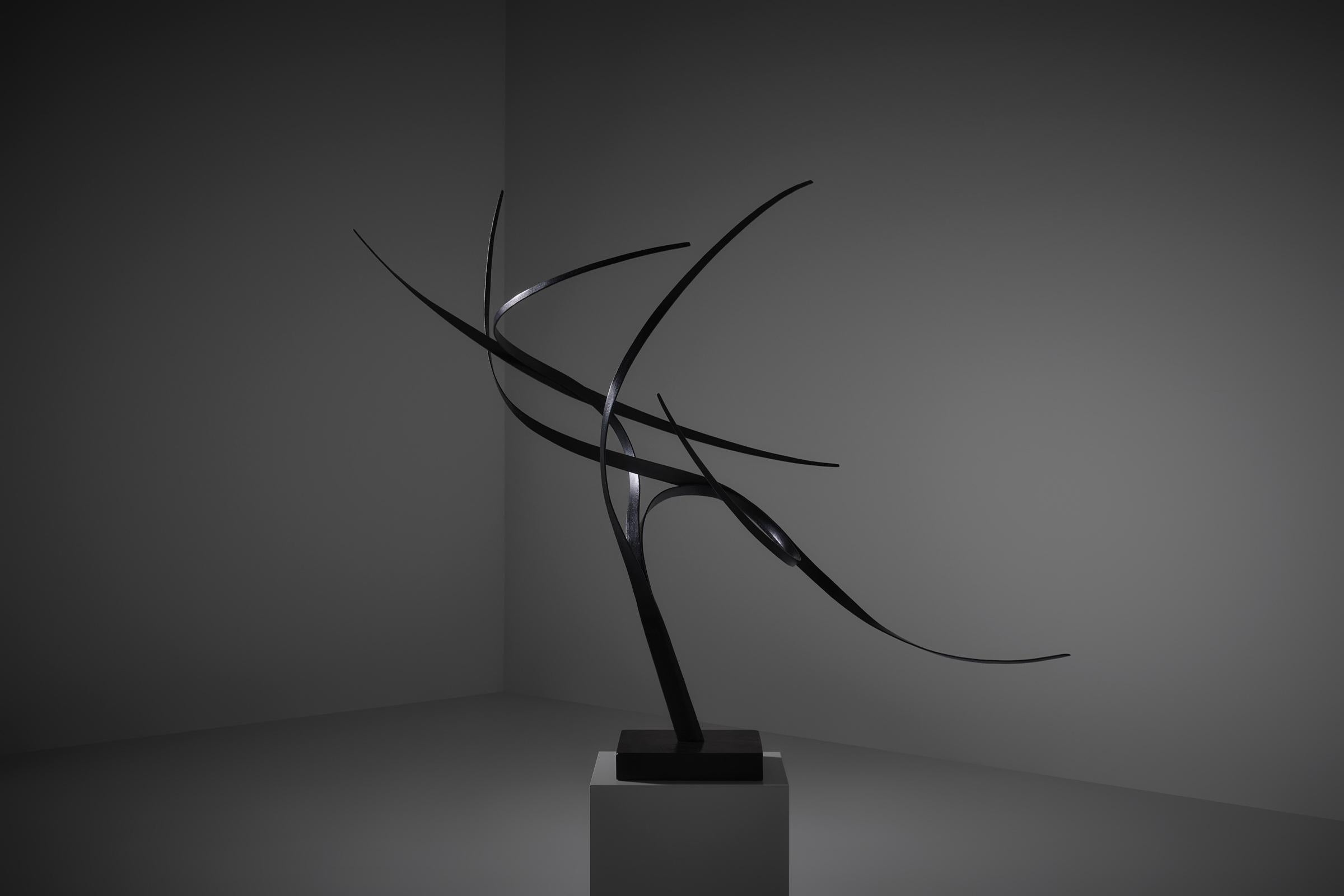 Abstrakte schmiedeeiserne Skulptur von Nino Franchina, Italien 1960er Jahre (Italienisch) im Angebot
