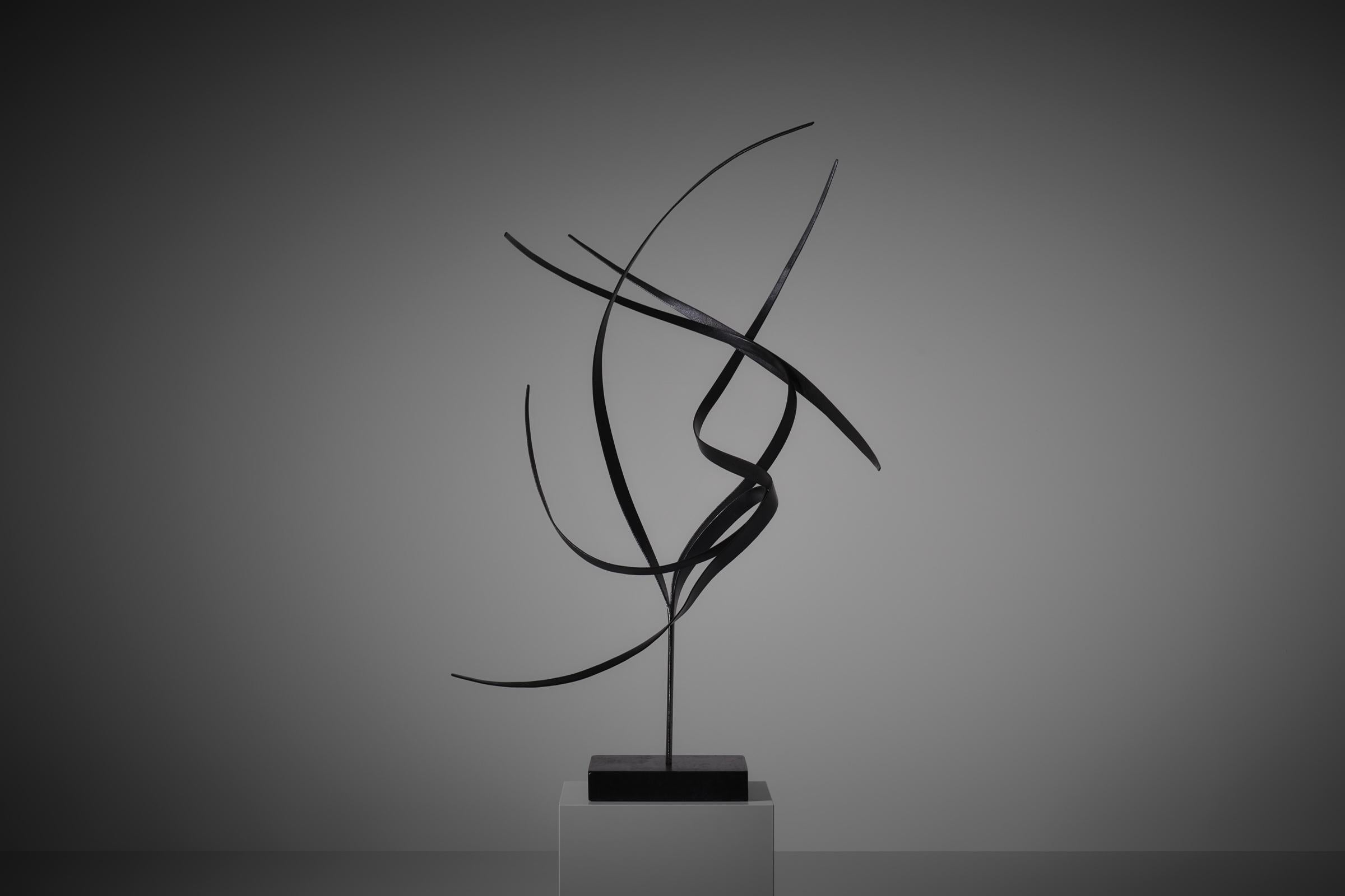 Abstrakte schmiedeeiserne Skulptur von Nino Franchina, Italien 1960er Jahre (Mitte des 20. Jahrhunderts) im Angebot