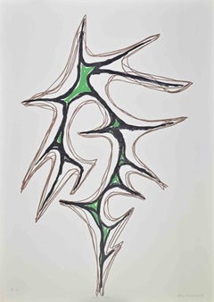 Green Pattern - Lithograph by Nino Franchina - 1973