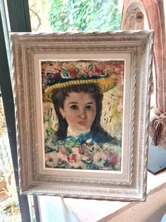 Impressionistisches Porträt eines jungen Mädchens