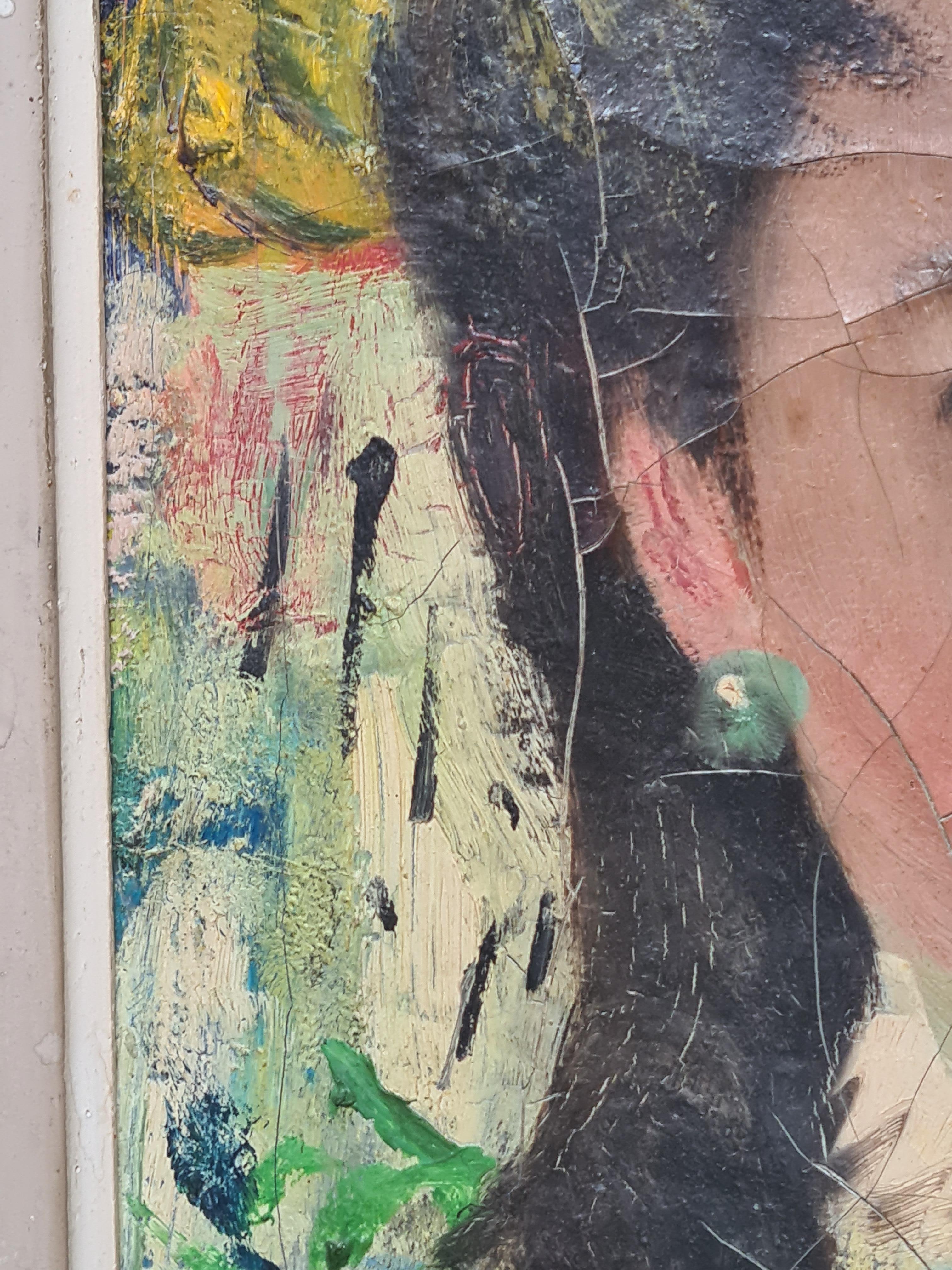 Impressionist Portrait of a Young Girl For Sale 5