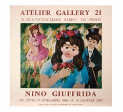 Ausstellungsplakat im Vintage-Stil nach Nino Giuffrida, 1966