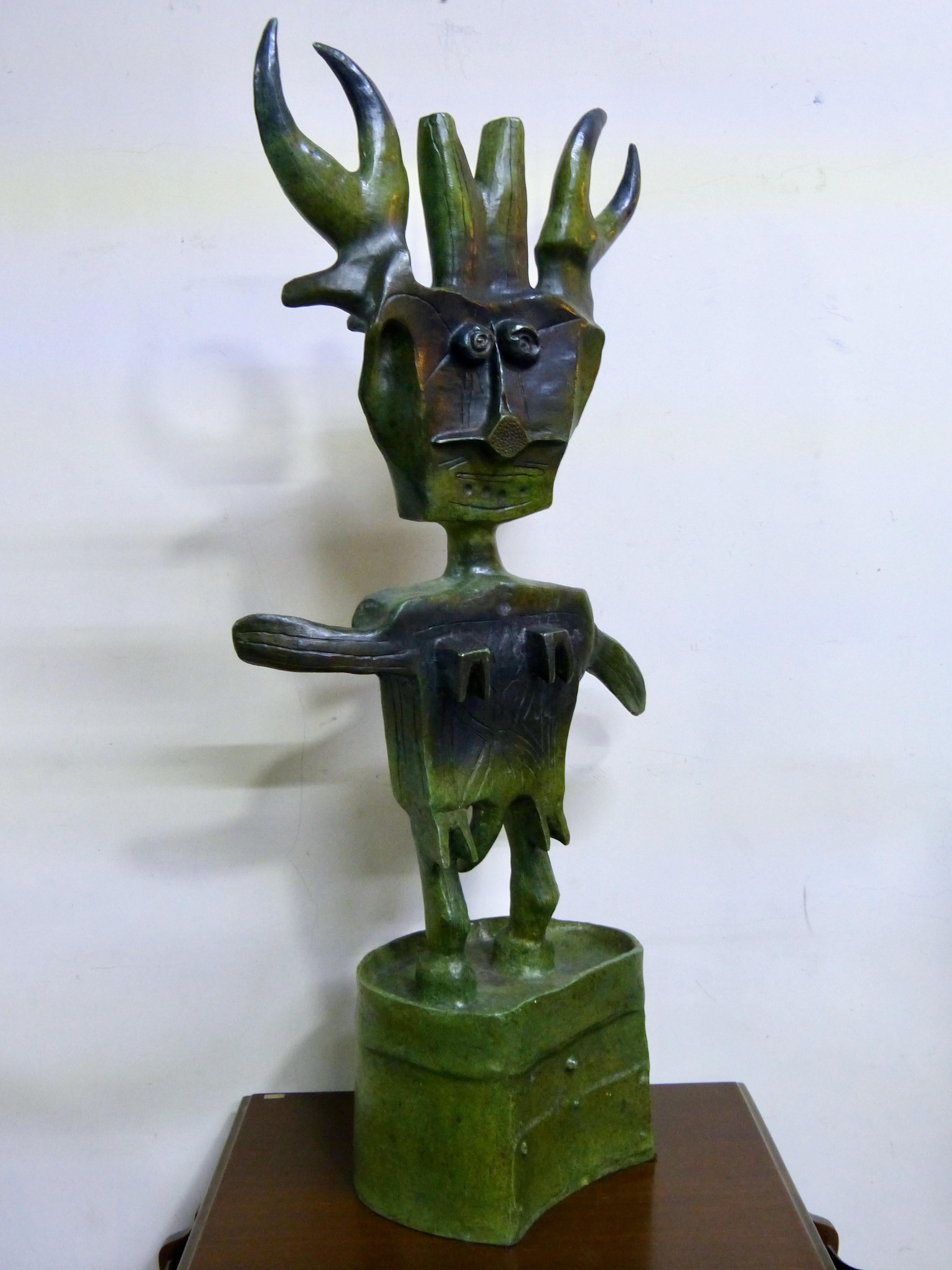 Other Niño Insecto 'Bug Boy' Bronze Sculpture by Oaxacan Artist Sergio Hernandez For Sale