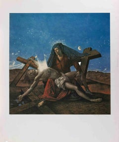 The Pietà - Screen Print by Nino La Barbera - 1980s