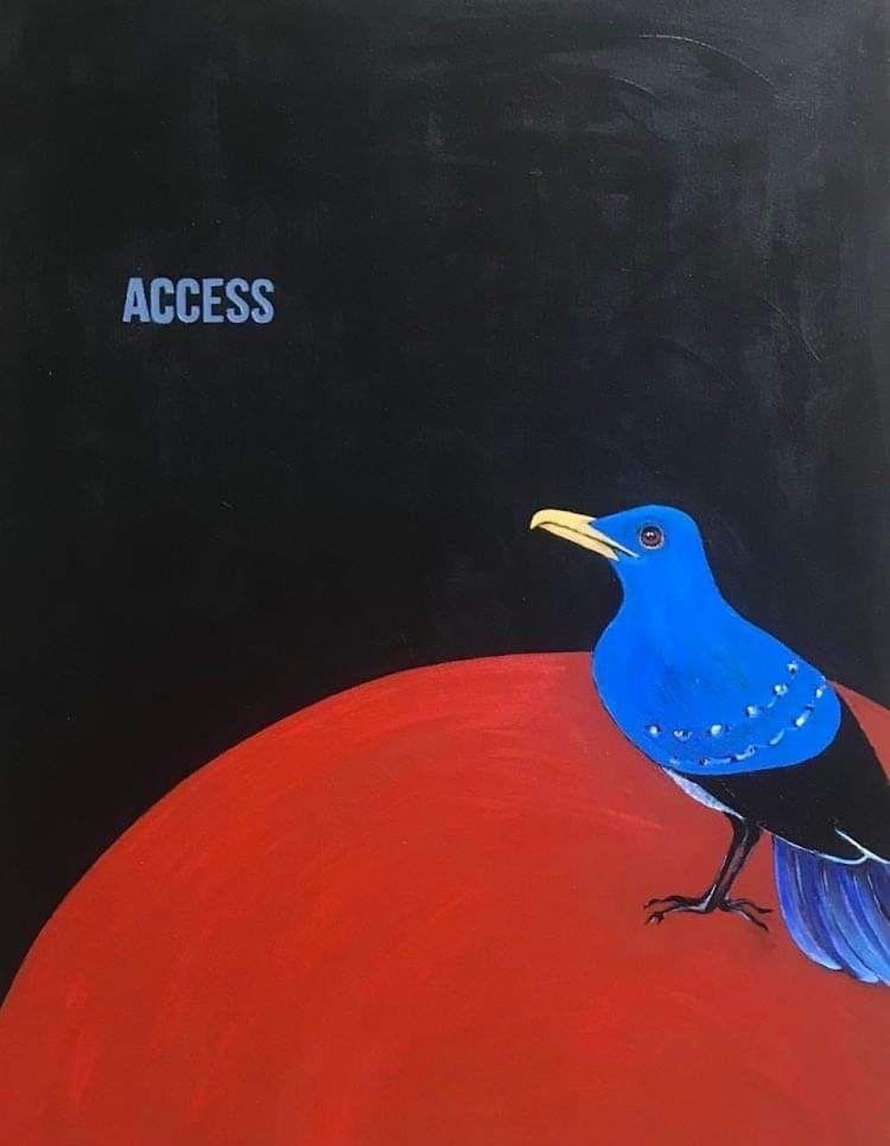 Acrílico sobre lienzo, 
Enmarcado 82 x 62 x 3 cm, marco de plástico negro

Nino Nasidze es un pintor georgiano nacido en 1968 que vive y trabaja en Tiflis, Georgia.

Texto de Ketevan Akhobadze, crítico de arte.

El tiempo cambia constantemente de