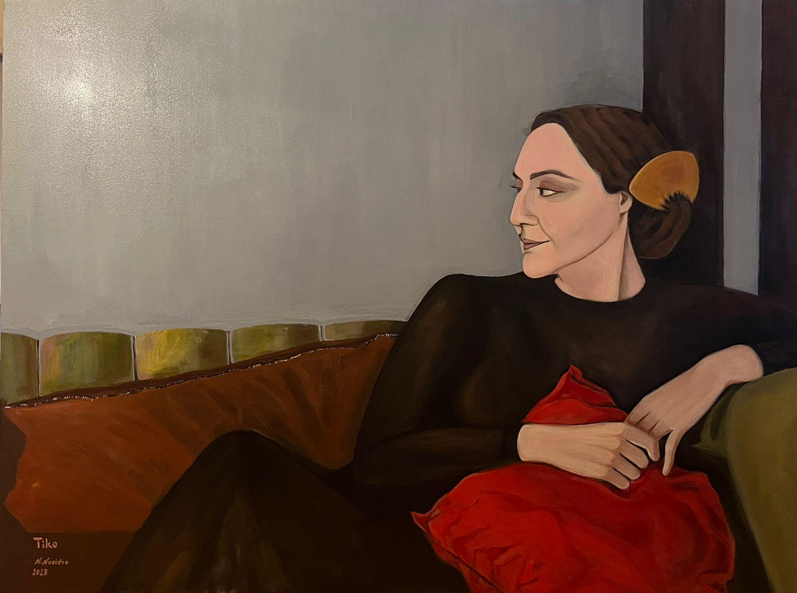 Arte contemporáneo georgiano de Nino Nasidze - Noble dama georgiana