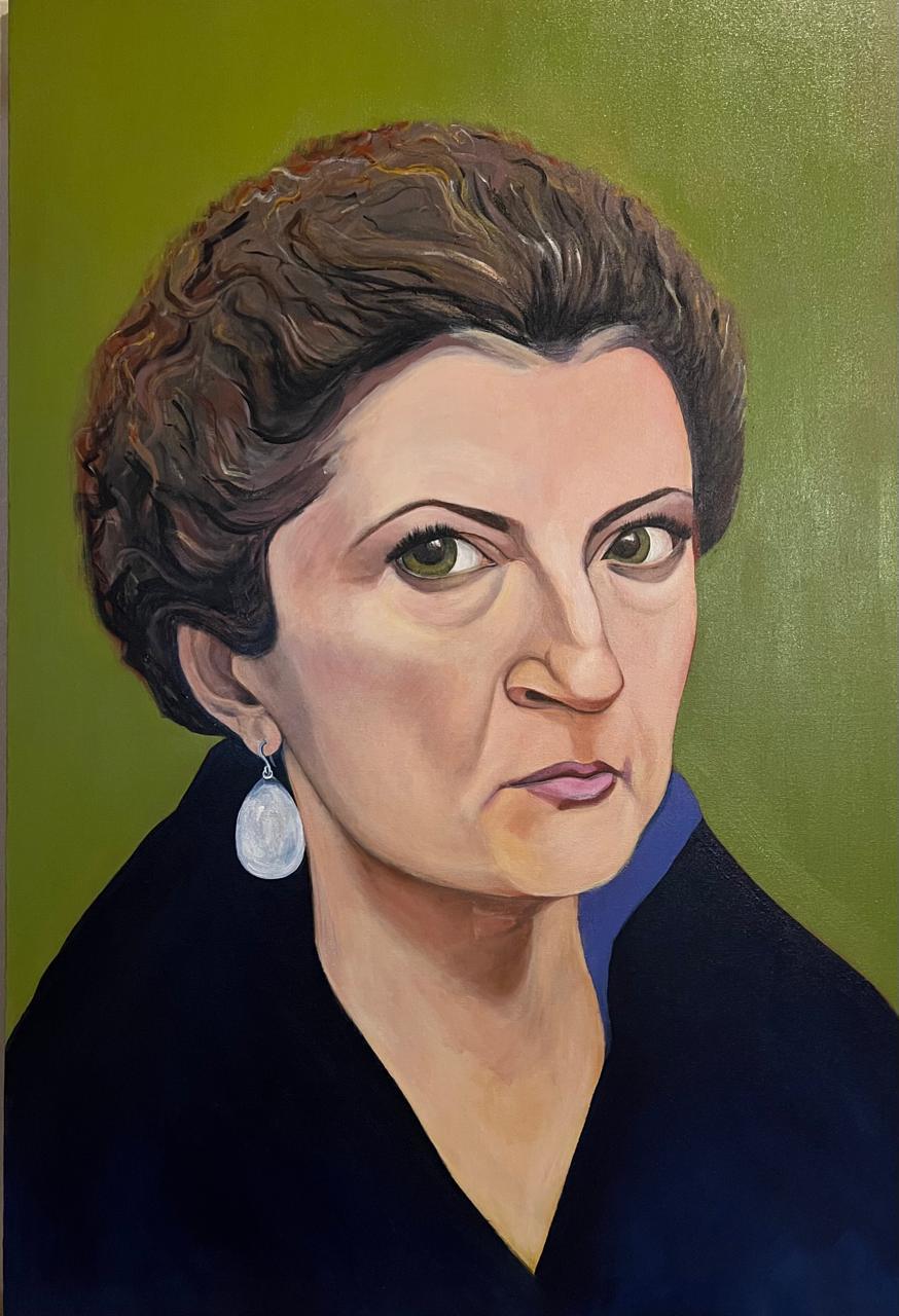 Acrylic on canvas,

Nino Nasidze is a Georgian painter born in 1968 who lives and works in Tbilisi, Georgia.

Text by Ketevan Akhobadze, art critic.

Time consistently changes dynamically, alongside human lives shift as well intermitently. Therefore