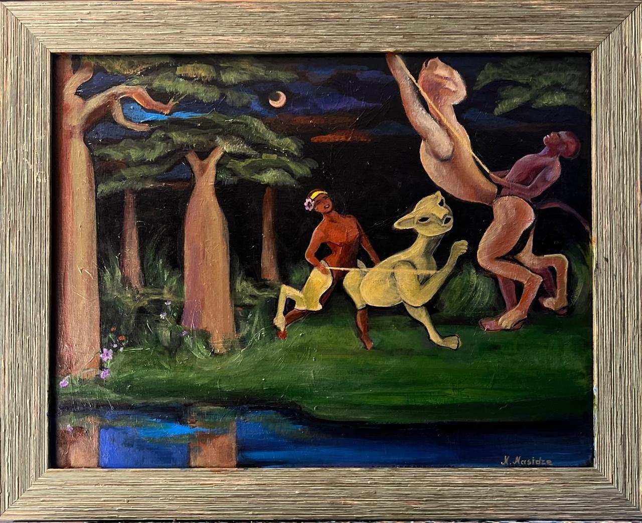 Georgian Contemporary Art by Nino Nasidze - Night Fantasy For Sale 1