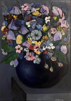 Arte georgiano contemporáneo de Nino Nasidze - Flores de primavera