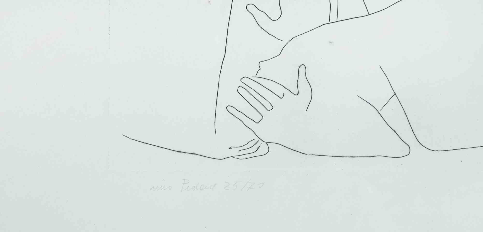 The Offer  - Etching by Nino Pedone - late 20th Century For Sale 2