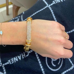 Nino Verita 18 Karat Rose Gold and 3.85 Carat Diamond Bracelet