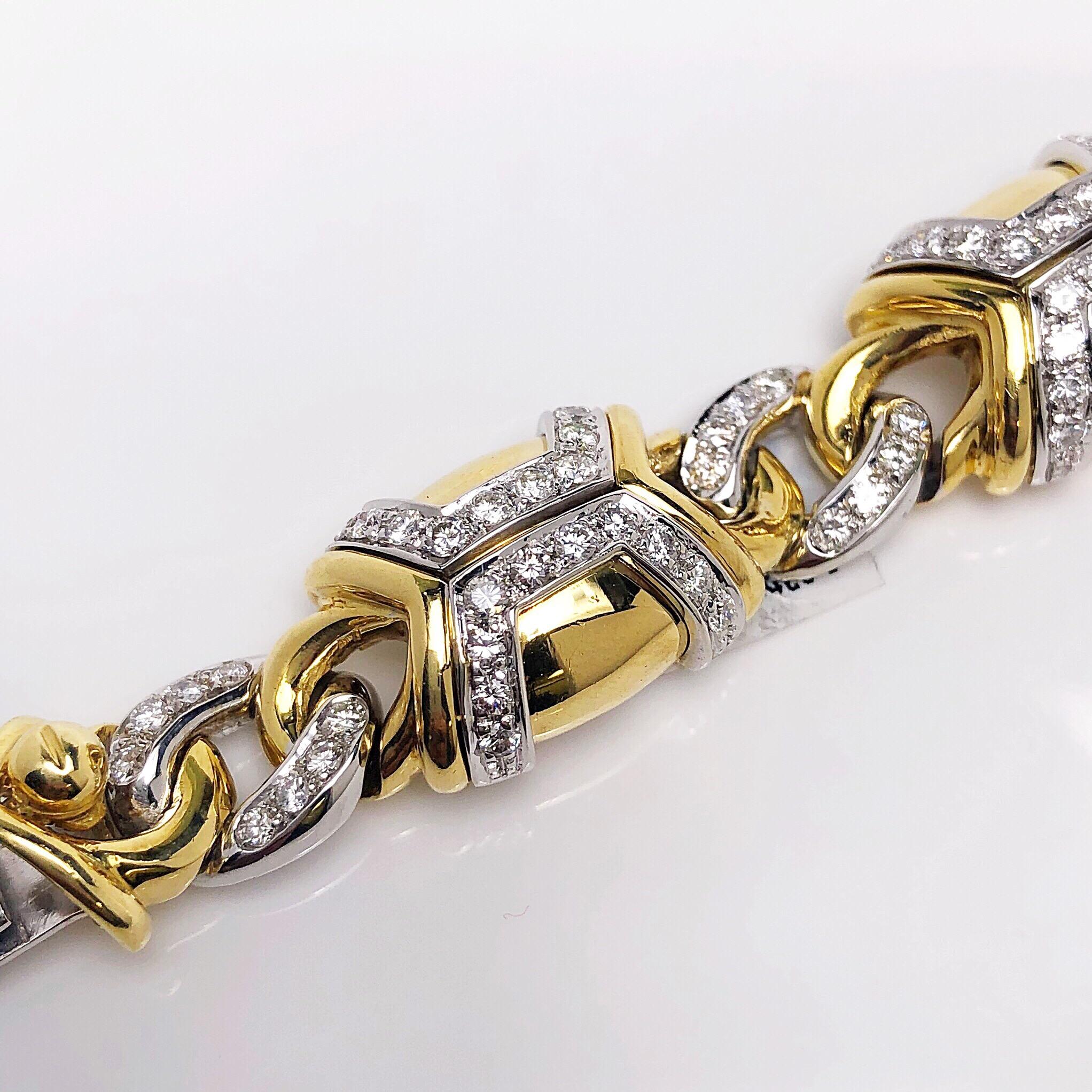 Nino Verita Bracelet en or jaune 18 carats et diamants de 5,03 carats Neuf - En vente à New York, NY