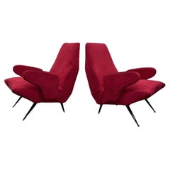 Nino Zoncada Pair Of Armchairs MOD. Dolphin 50's Modernism