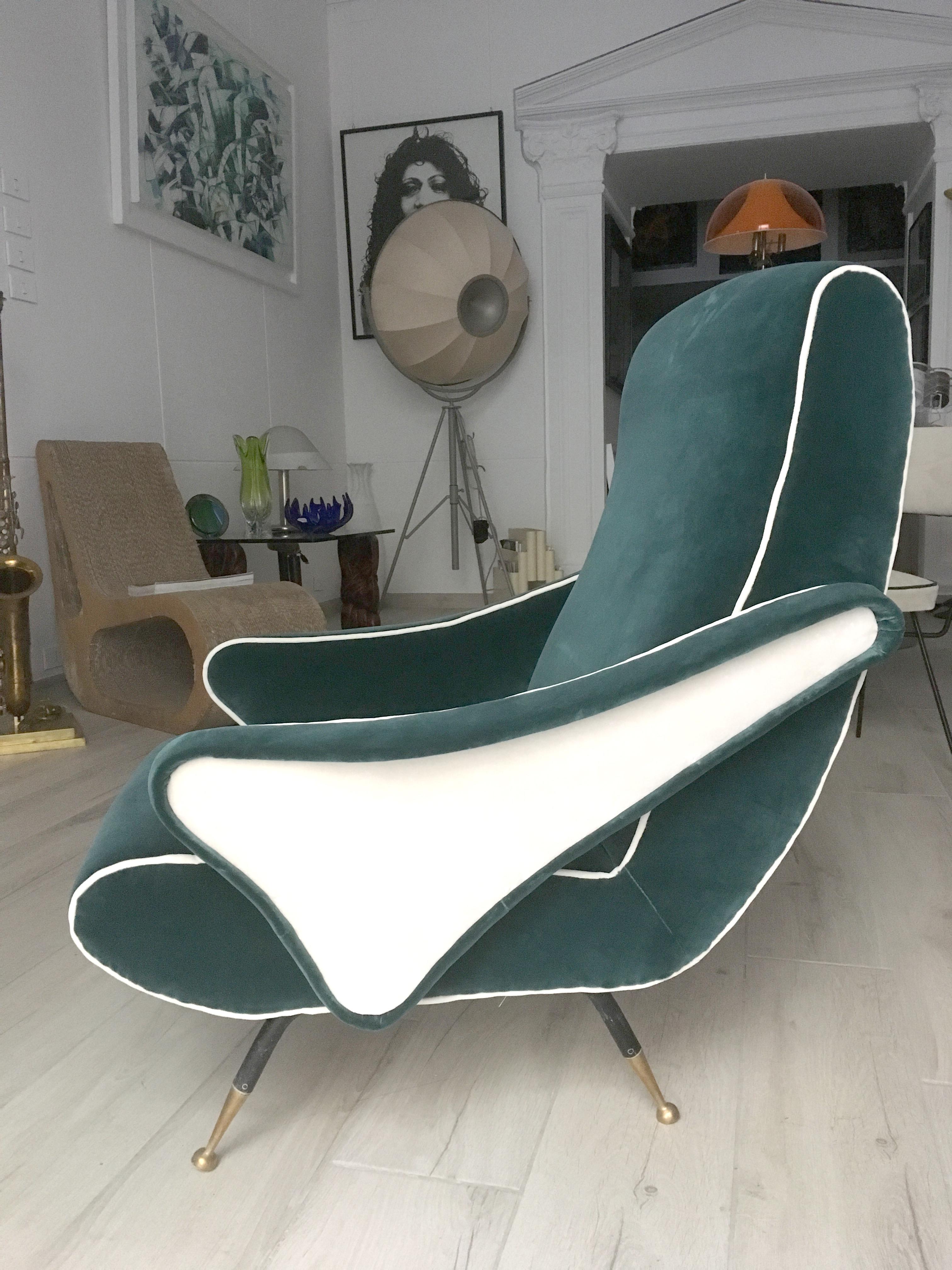 Mid-Century Modern Nino Zoncada Style Armchair, 1950s, Italy