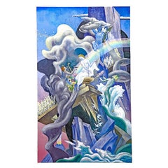 Vintage "Ninth Symphony", Art Deco Paean to Beethoven's Masterpiece by Renowned Muralist