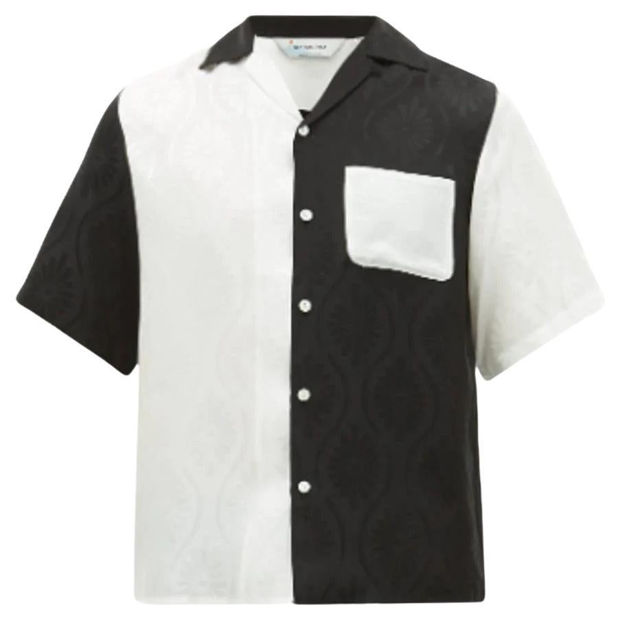 Nipoaloha Aloha Silk Jacquard Shirt For Sale